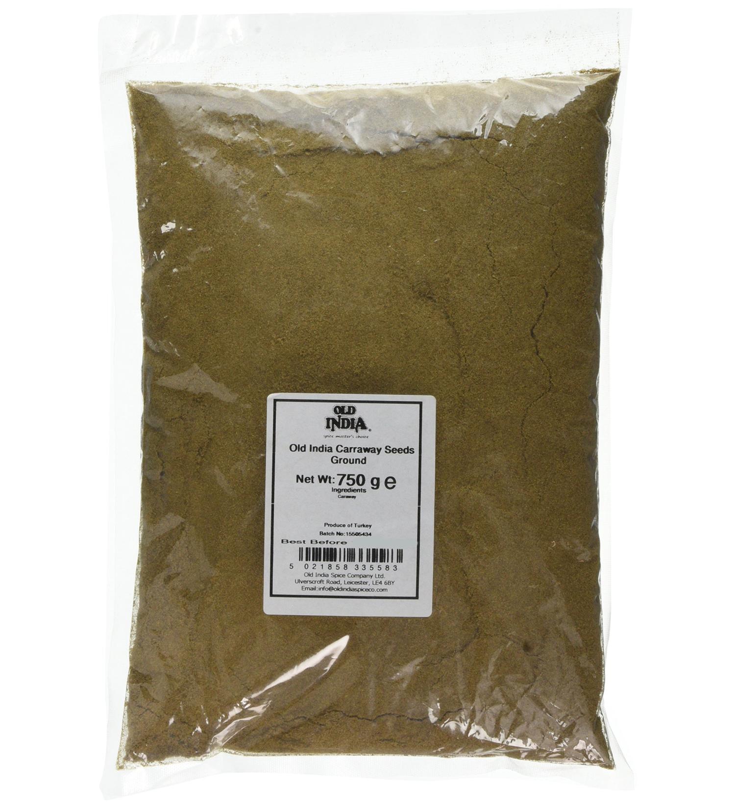 Old India Carraway Seeds Ground 750g - Premium Quality Spice for Cooking and Baking - Buy Online on GoSupps.com