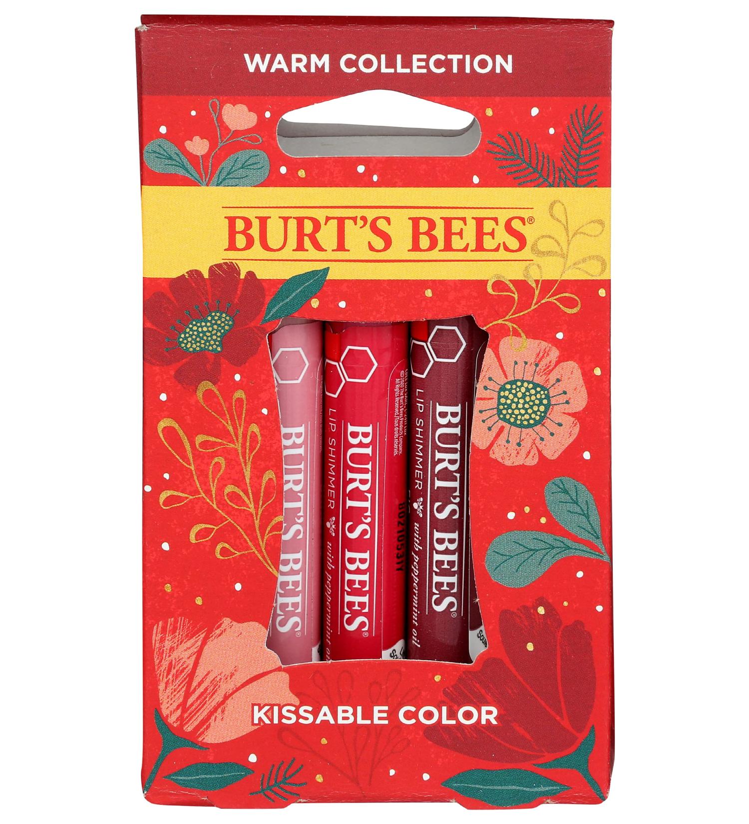Buy Burt's Bees Warm Kissable Color Gift Set - International Shipping Available | Natural Beauty Gift Set - Buy Online on GoSupps.com