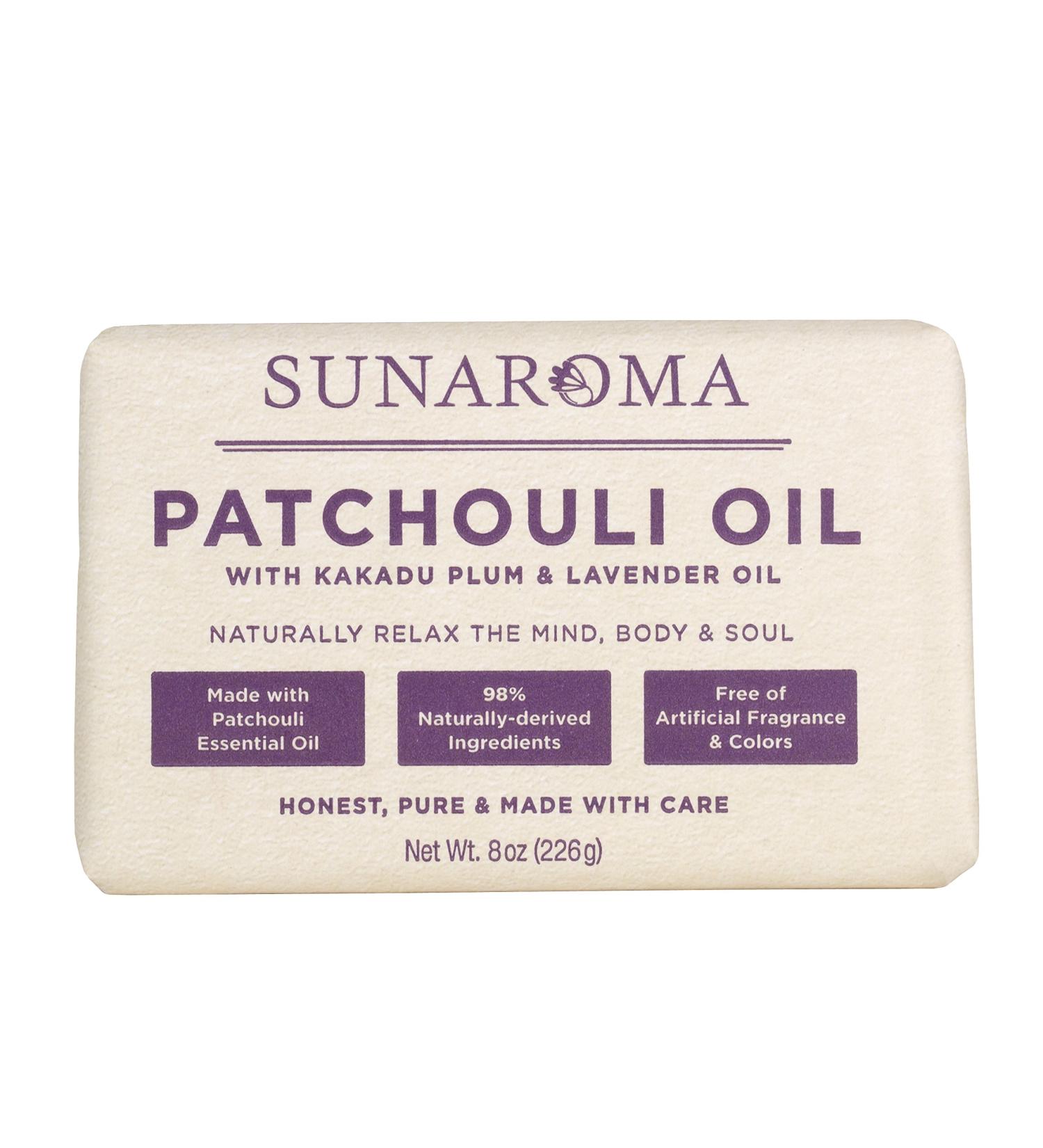 Sunaroma Patchouli Oil Relaxing Body Bar - 8 oz | Soothing Spa Experience | International Shipping - Buy Online on GoSupps.com