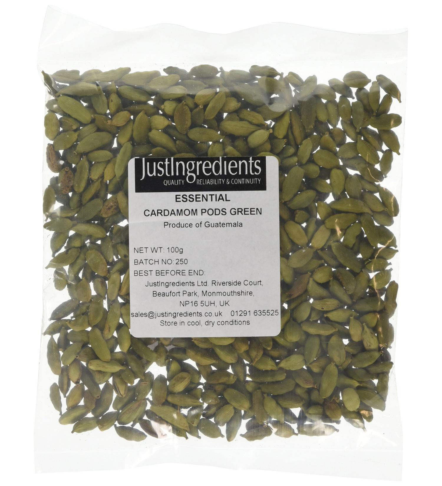 Premium Green Cardamom Pods - 100g | Natural Spice for Cooking & Baking - Buy Online on GoSupps.com