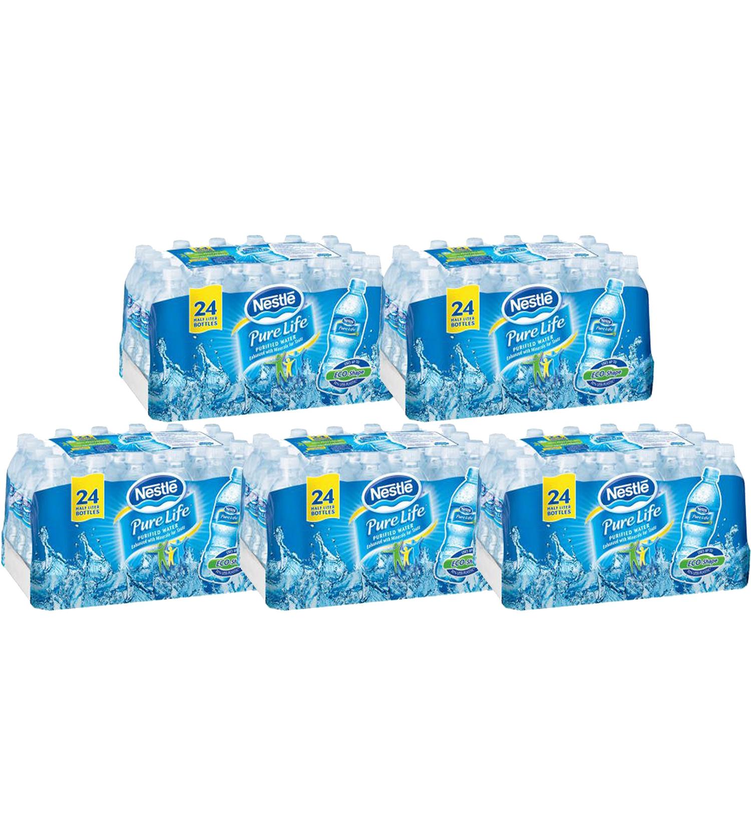 Nestle Waters North America 101264 "Nestle Pure Life" Purified Water 16.9 Oz 5 Boxes (Pack of 120)