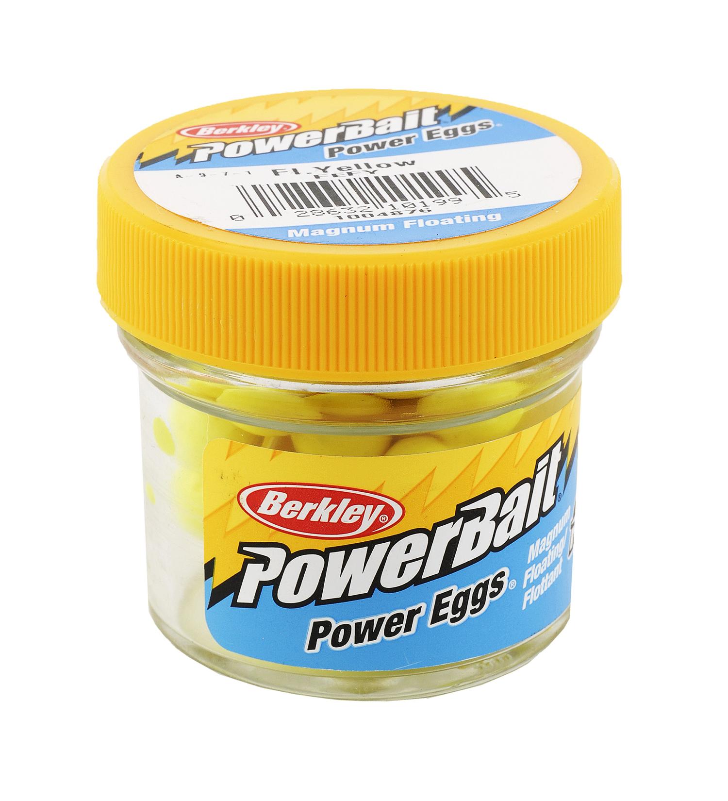 Berkley PowerBait Power Eggs Floating Magnum,Fluorescent Yellow,1 Pack