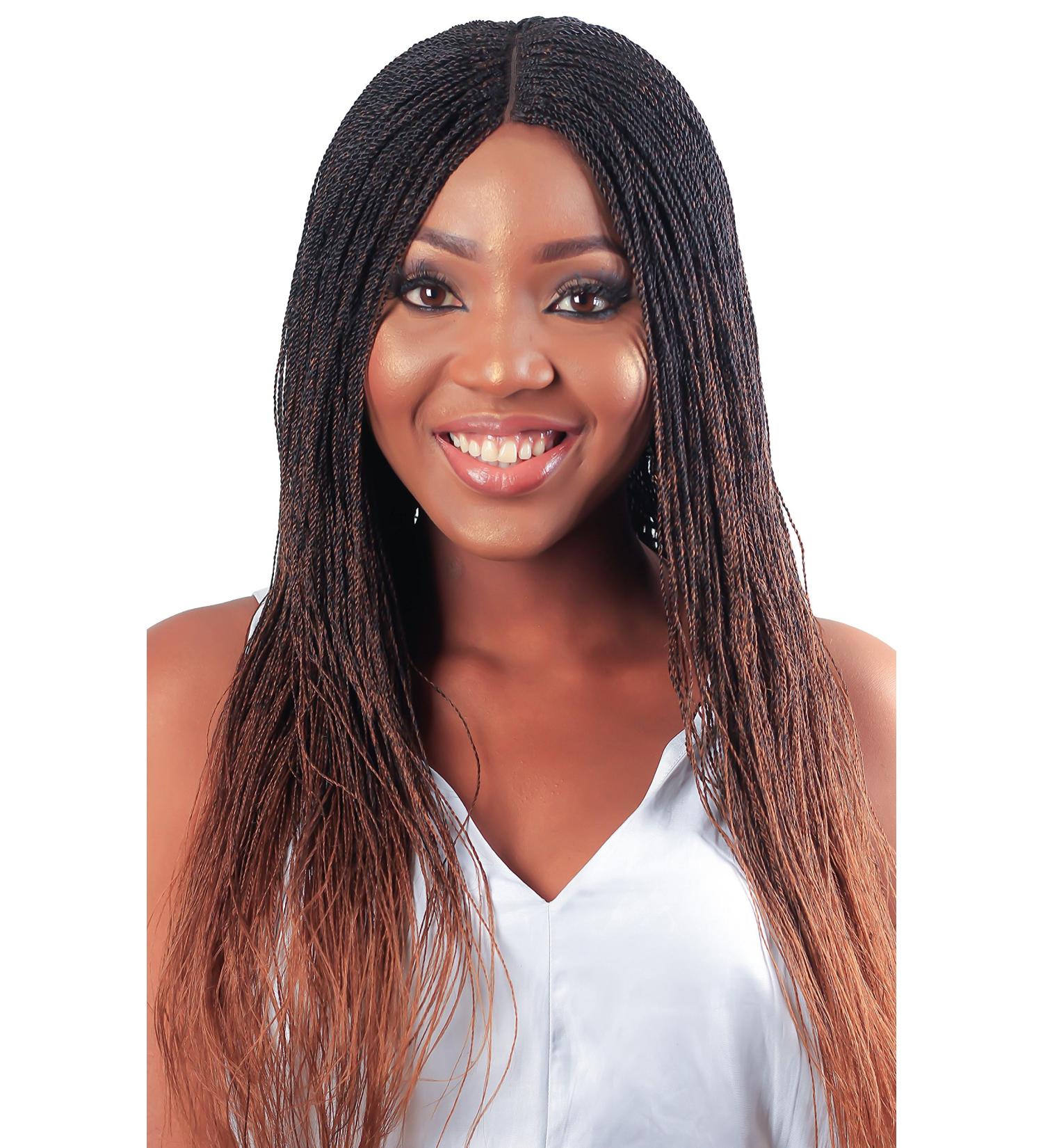 WOW BRAIDS Twisted Micro Million Twist Wig 22 Ombre 2/30 - Synthetic Hand Braided Wig for Black Women - Buy Online on GoSupps.com
