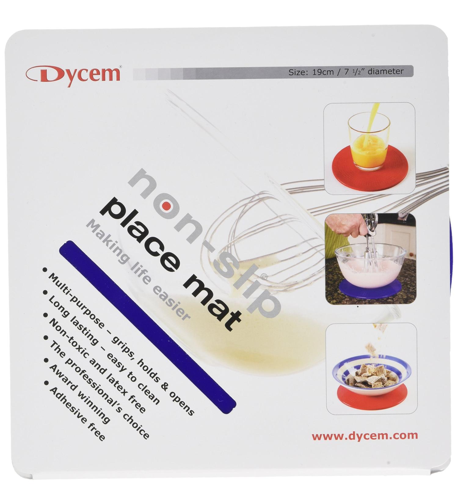 Dycem Non Slip Pad - Blue, 19cm Round Diameter | Anti-Slip Mat for Stability - Buy Online on GoSupps.com