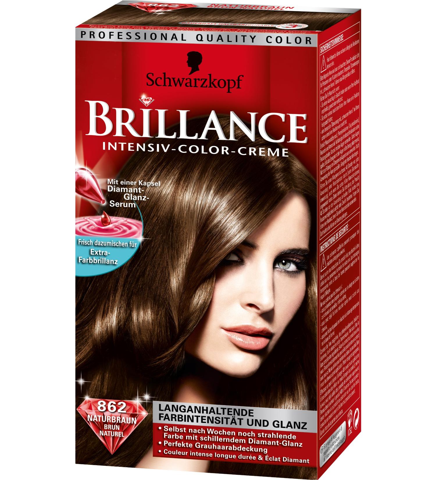 Schwarzkopf - Brilliance Brown Hair Colorations 862 - Color: Natural Brown