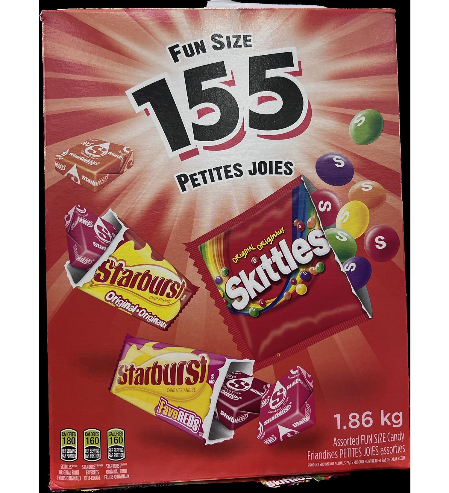 Skittles and Starburst - Assorted Candy 1.86 kg 155 pieces Red