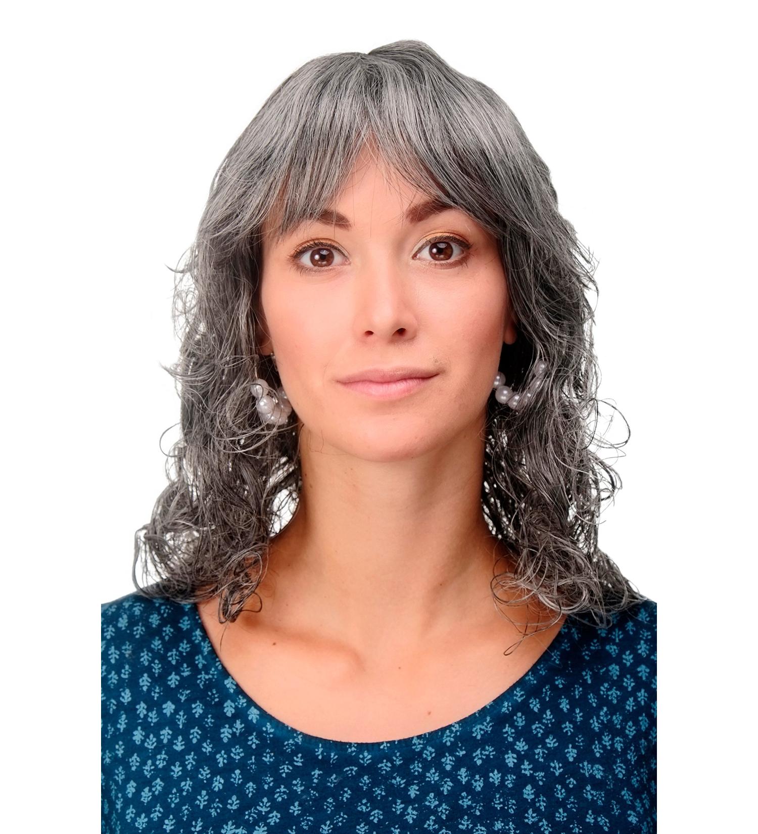WIG ME UP Ladies Romantic Dark Grey Curly Wig Medium Length 45 cm | Grey-Brown Mix Perfect for Elegance & Style - Buy Online on GoSupps.com