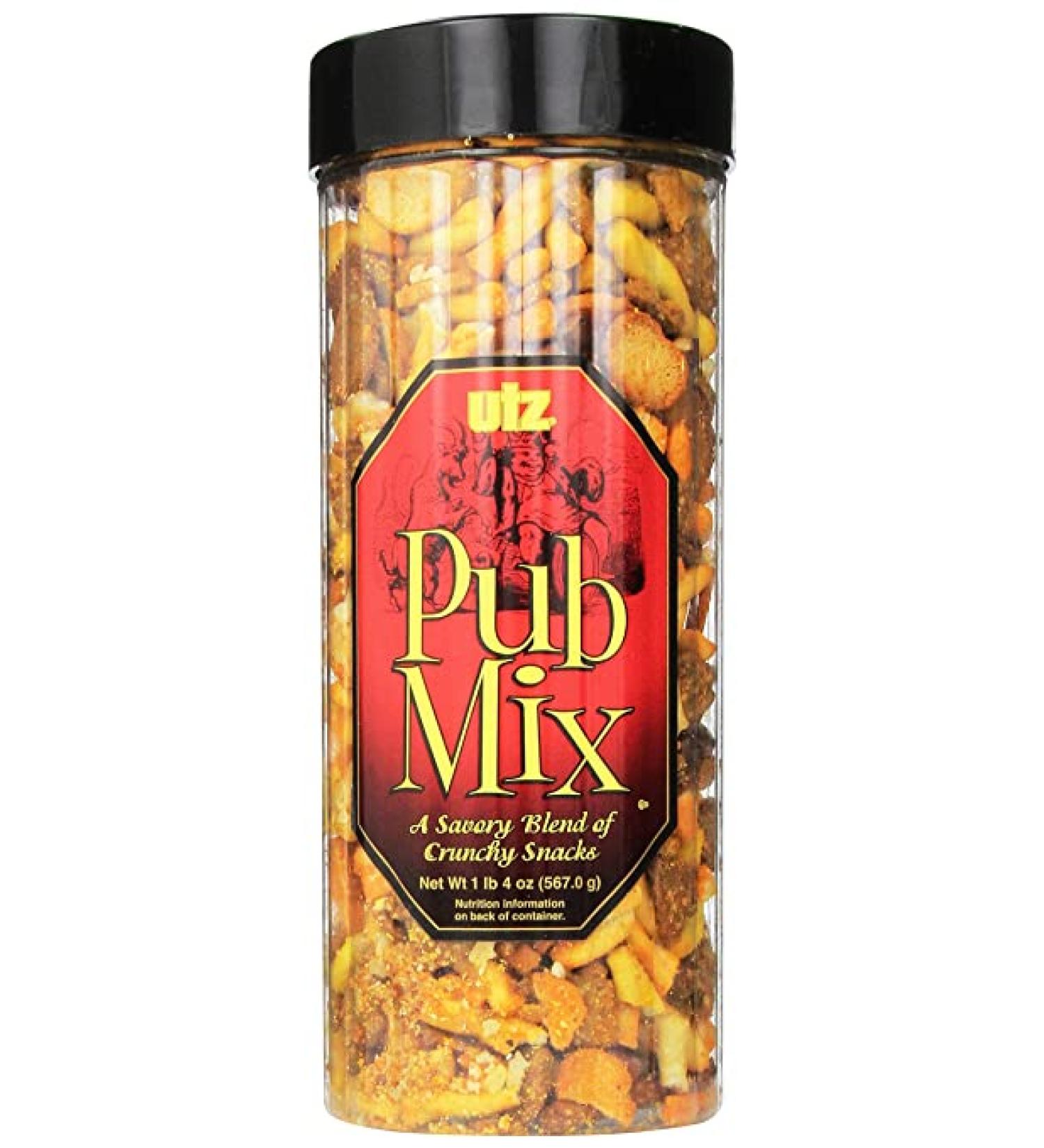 Utz Pub Mix 20oz - Savory Snack Blend | Resealable, Cholesterol & Trans-Fat Free - Buy Online on GoSupps.com