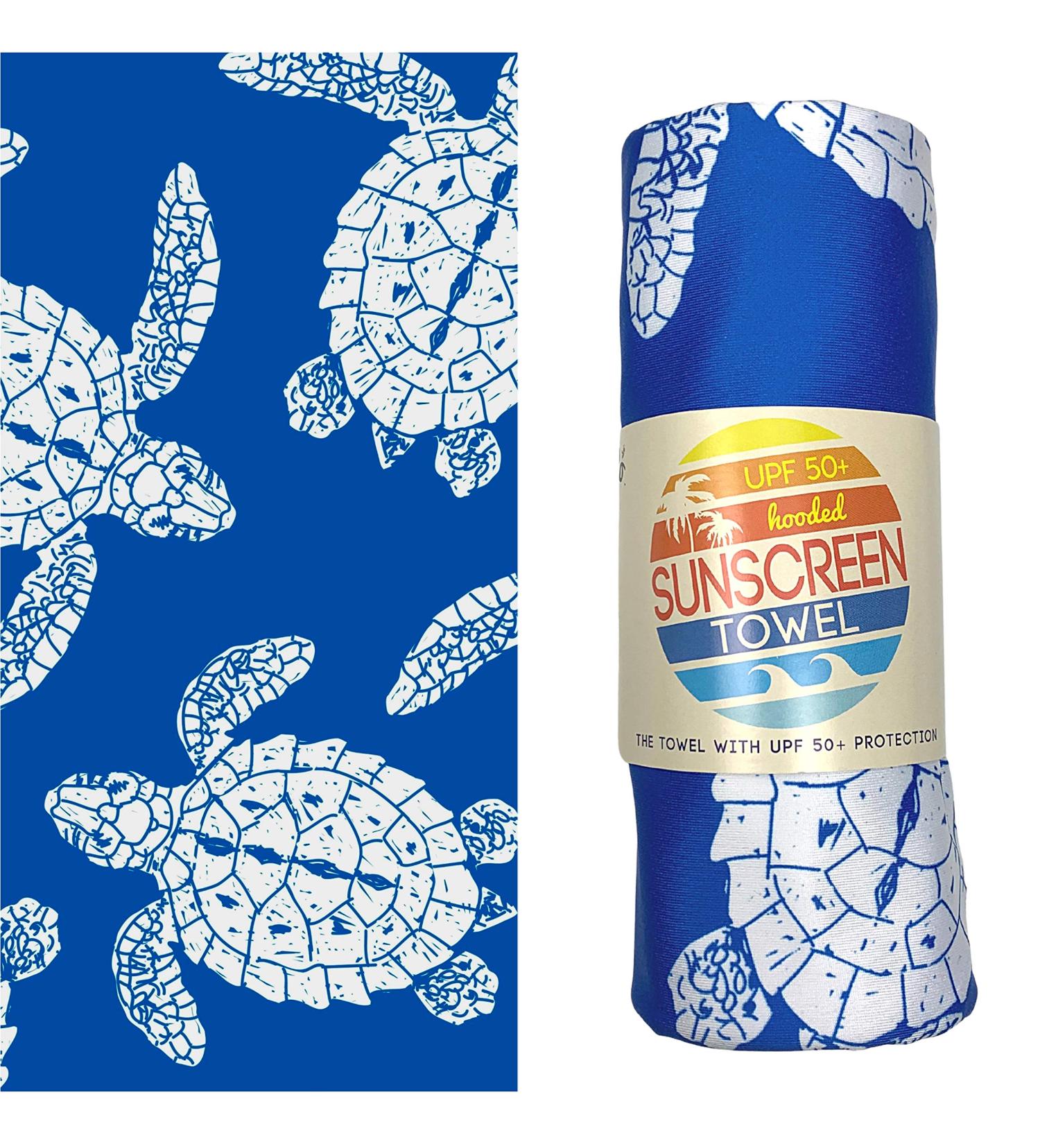 Luv Bug Kids UPF 50+ Hooded Beach Towel: Sunscreen Towel with UV Protection - Sea Turtles Design, Sand-Free, Quick Dry - Perfect for Beach, Camping, Travel - Kids Size (30.5 x 40.5) - Buy Online on GoSupps.com