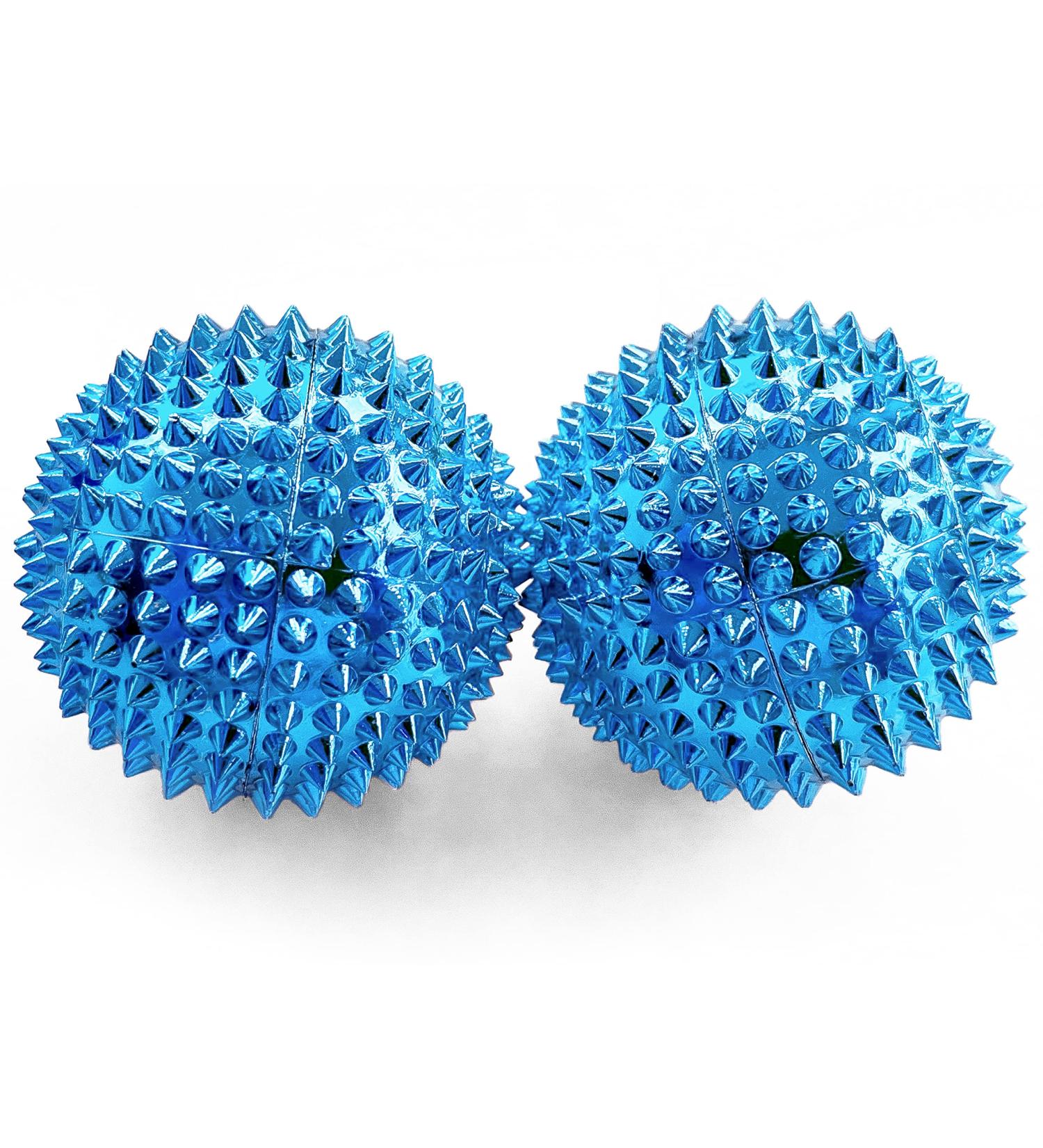 Buy 2x DBT Skills Hedgehog Ball - Magnetic Acupressure Stress Relief & Massage | Boost Mobility & Concentration - Deep Blue 47mm - Buy Online on GoSupps.com