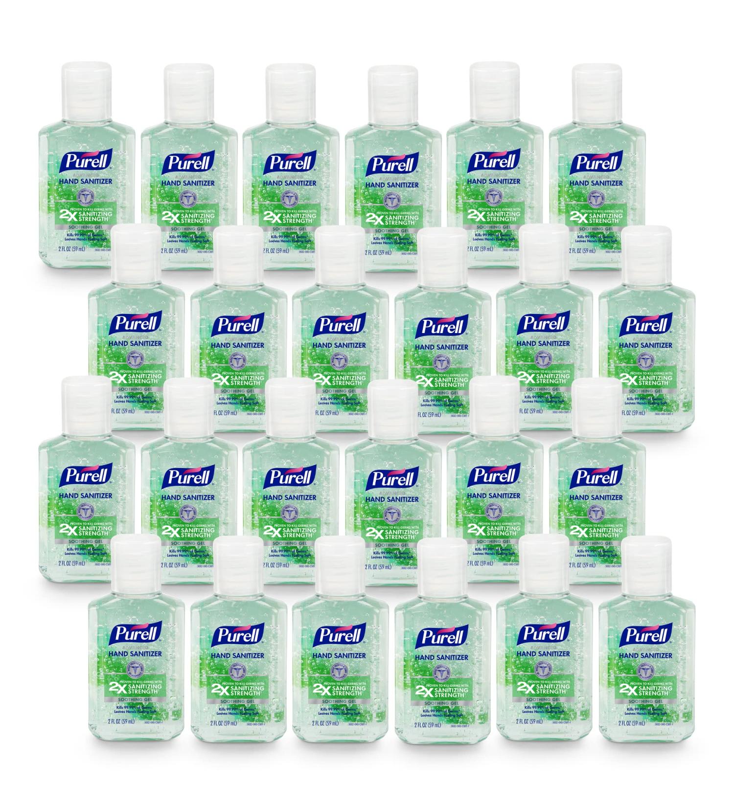 PURELL Advanced Hand Sanitizer 2 fl oz Fresh Scent Gel - Pack of 24 Flip-Cap Bottles - Buy Online on GoSupps.com