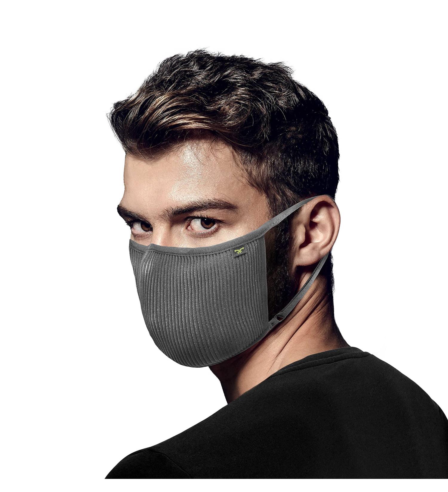 NAROO F.U Plus Copper - Reusable Anti Dust Breathable Sports Face Mask for Cycling Running for Men & Women (Large Gray) - Buy Online on GoSupps.com