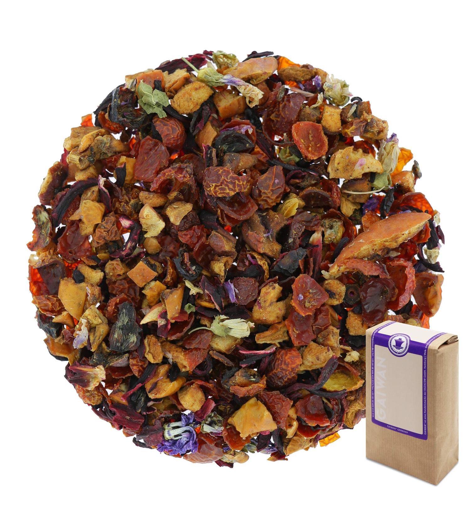 No. 1378: Fruit tea loose leaf "Jungle" - 1000 g (1 kg 35.3 oz 2.2 lbs) - GAIWAN GERMANY - apple rose hip hibiscus mallow flowers 1kg - Buy Online on GoSupps.com