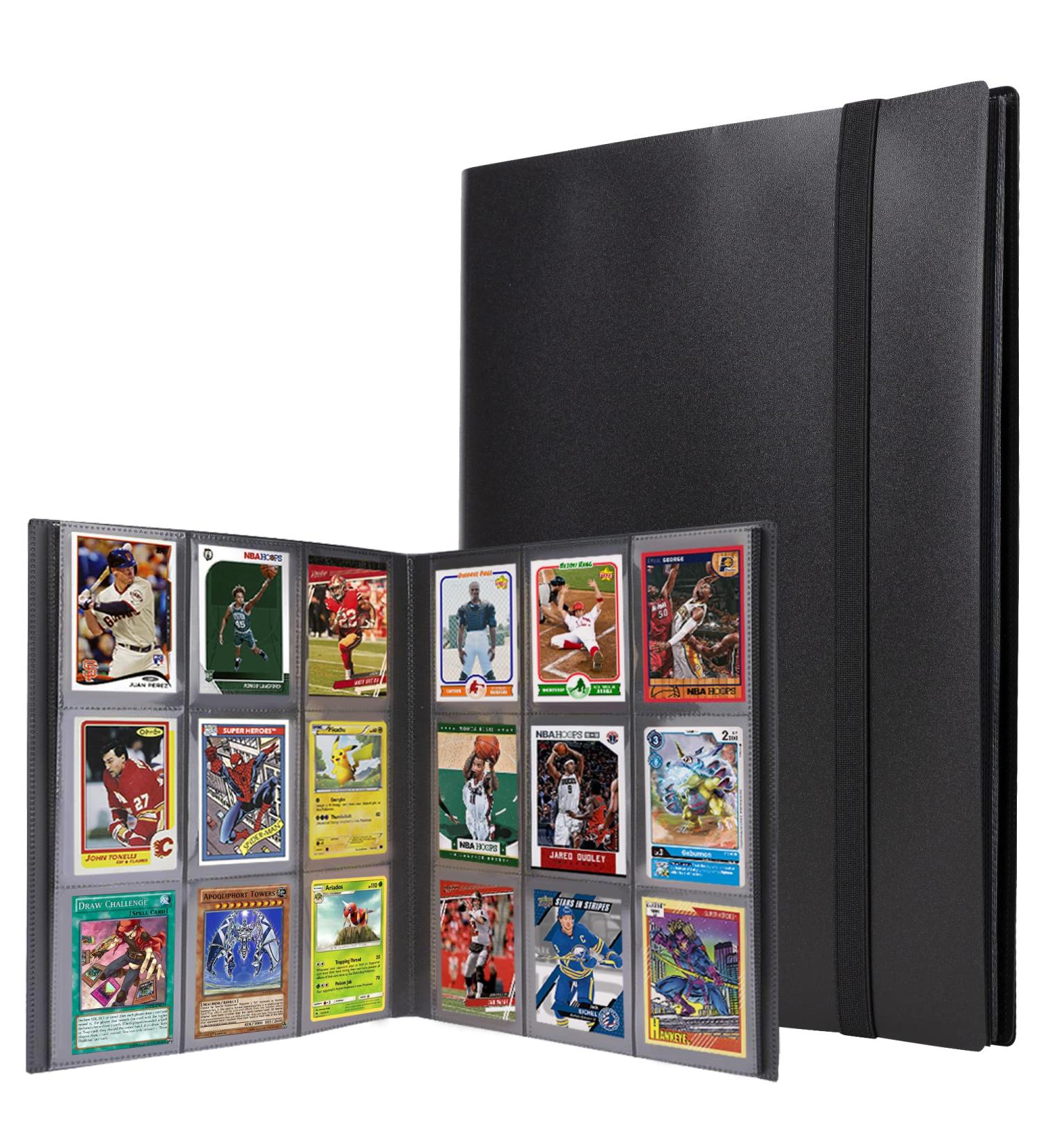 Trading Card Binder - 9 Pocket Sports Card Holder for Football, Baseball & More (360 Cards, 3.5 x 2.5) - Card Collection Organizer - Buy Online on GoSupps.com