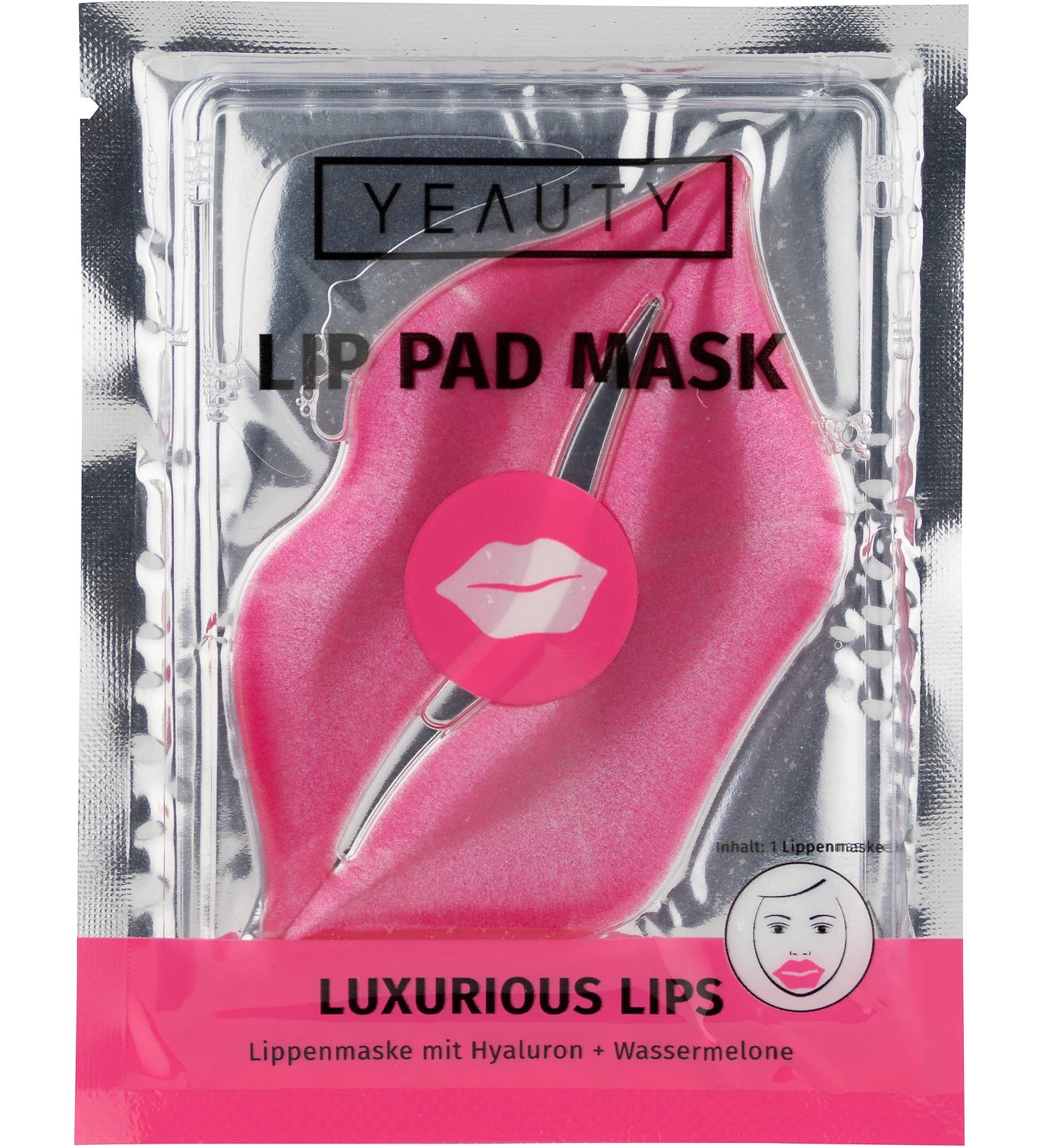 Yeauty Luxurious Lips Lip Pad Mask - Hydrating Hyaluron & Watermelon Flavor for Soft Glamorous Lips - 1 Piece - Buy Online on GoSupps.com