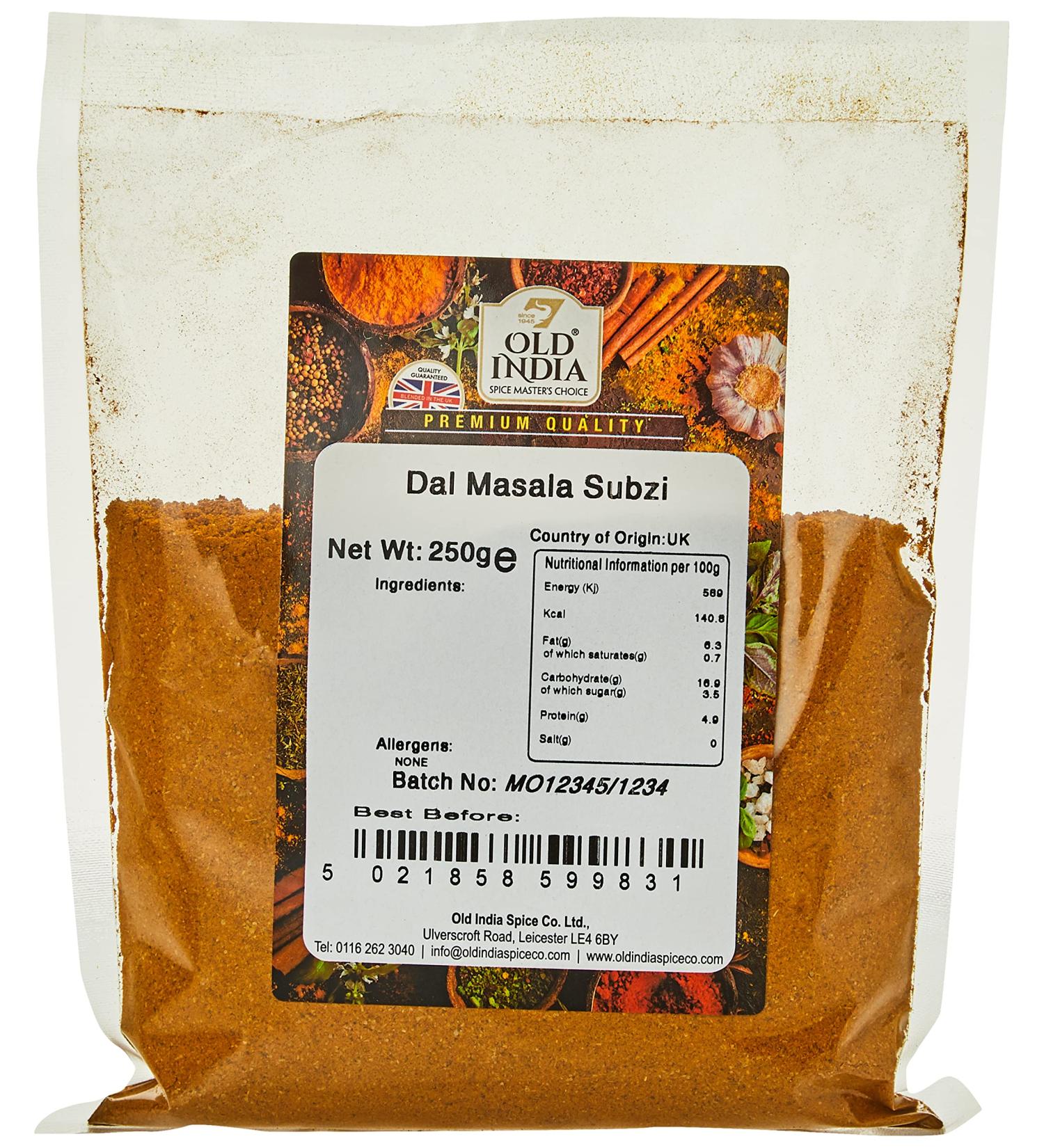 Old India Dal Masala Subzi 250g - Buy Online on GoSupps.com