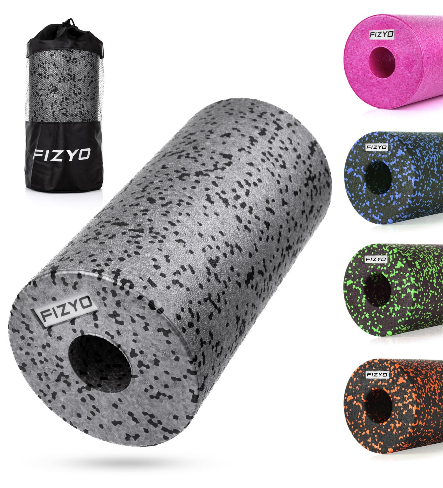 Fizyo Fascia Roller - Fitness Yoga & Rehabilitation Self-Massage Foam Roller (29x15 cm) with Transport Bag - Medium-Hard EPP Foam for Back & Spine Relief - Buy Online on GoSupps.com