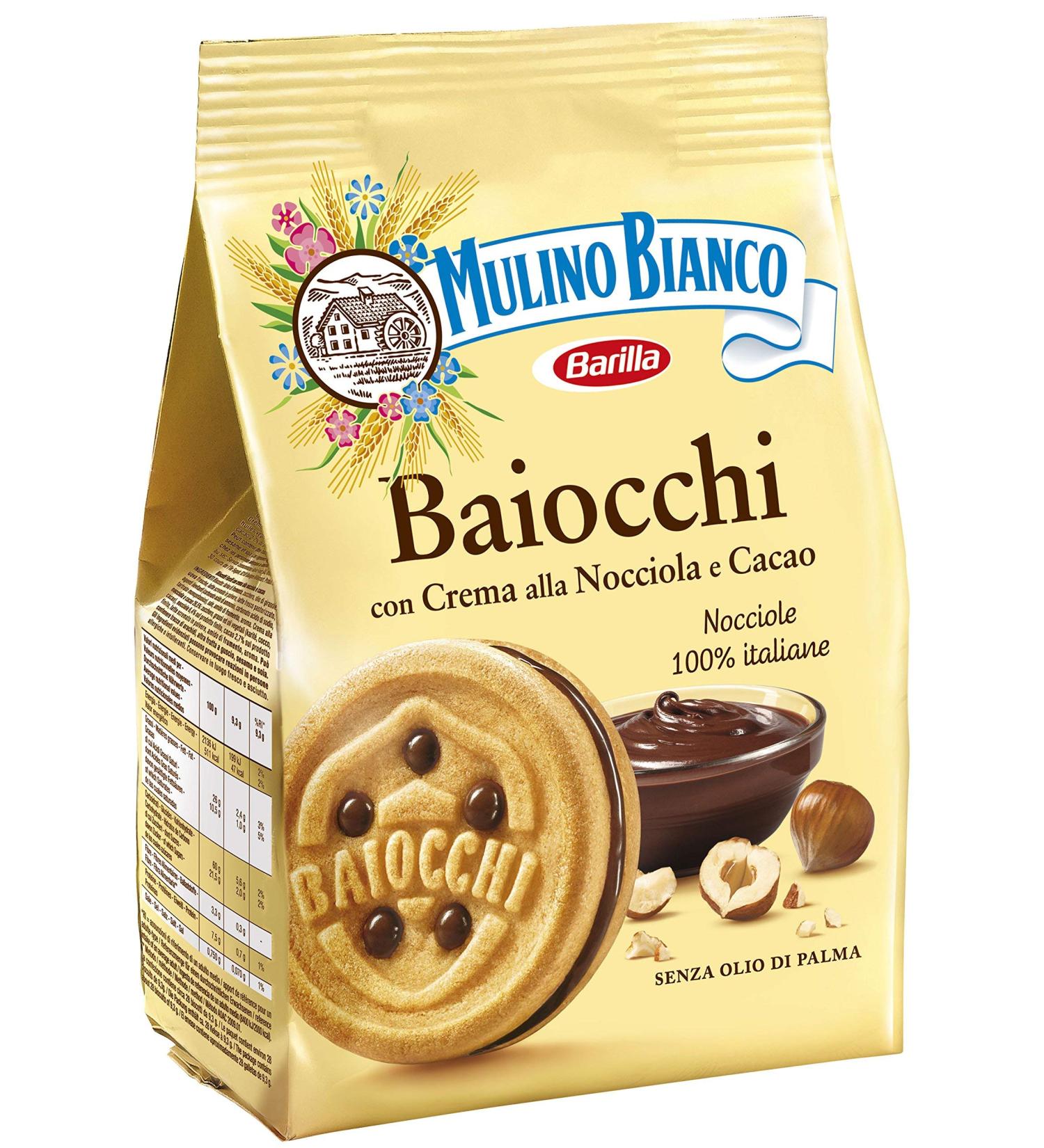 Buy Mulino Bianco Baiocchi Biscuits - 260g Cocoa Filling | International Shipping Available - Buy Online on GoSupps.com