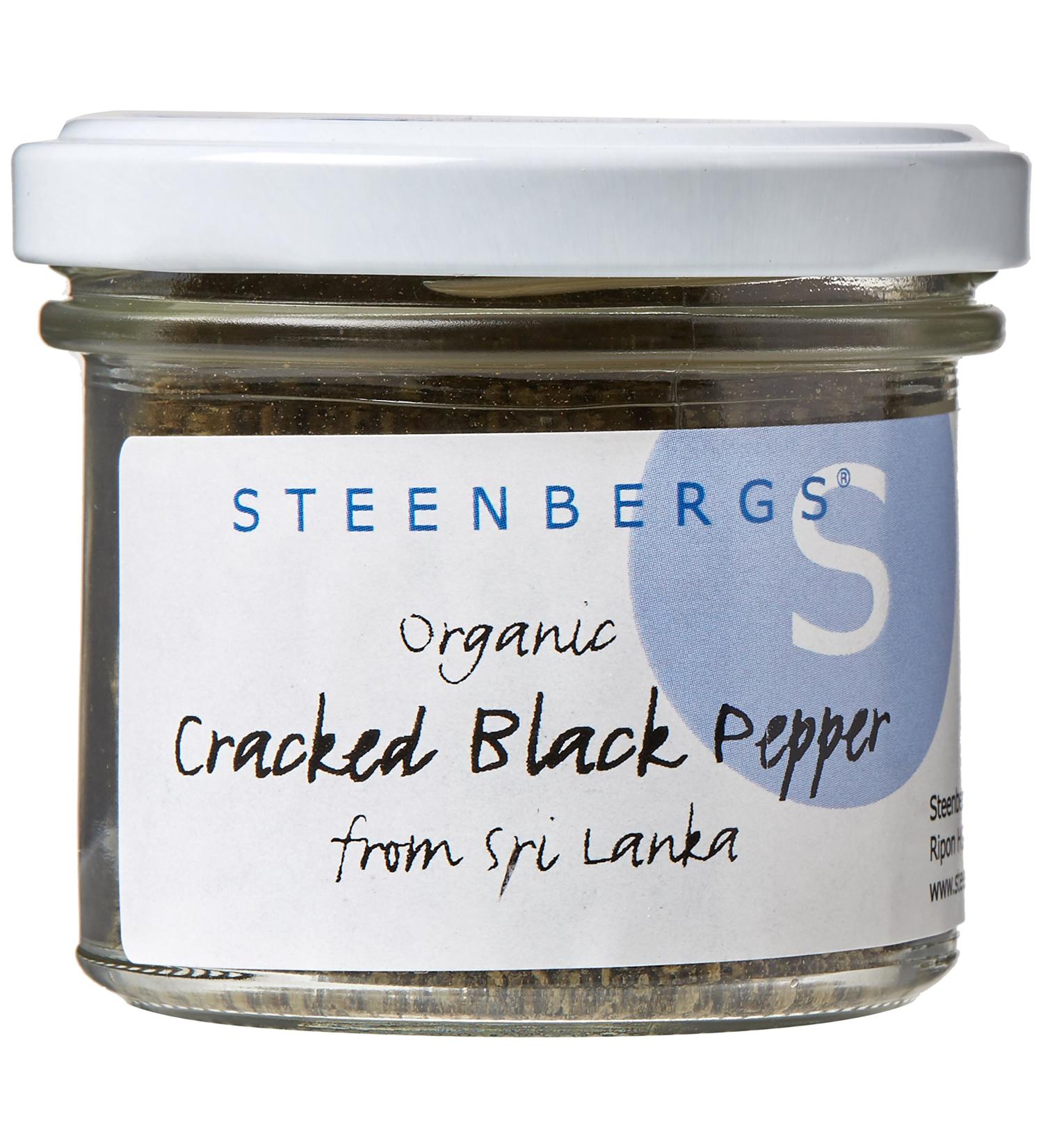 Steenbergs Organic Cracked Black Pepper Standard 47g 1 - Buy Online on GoSupps.com