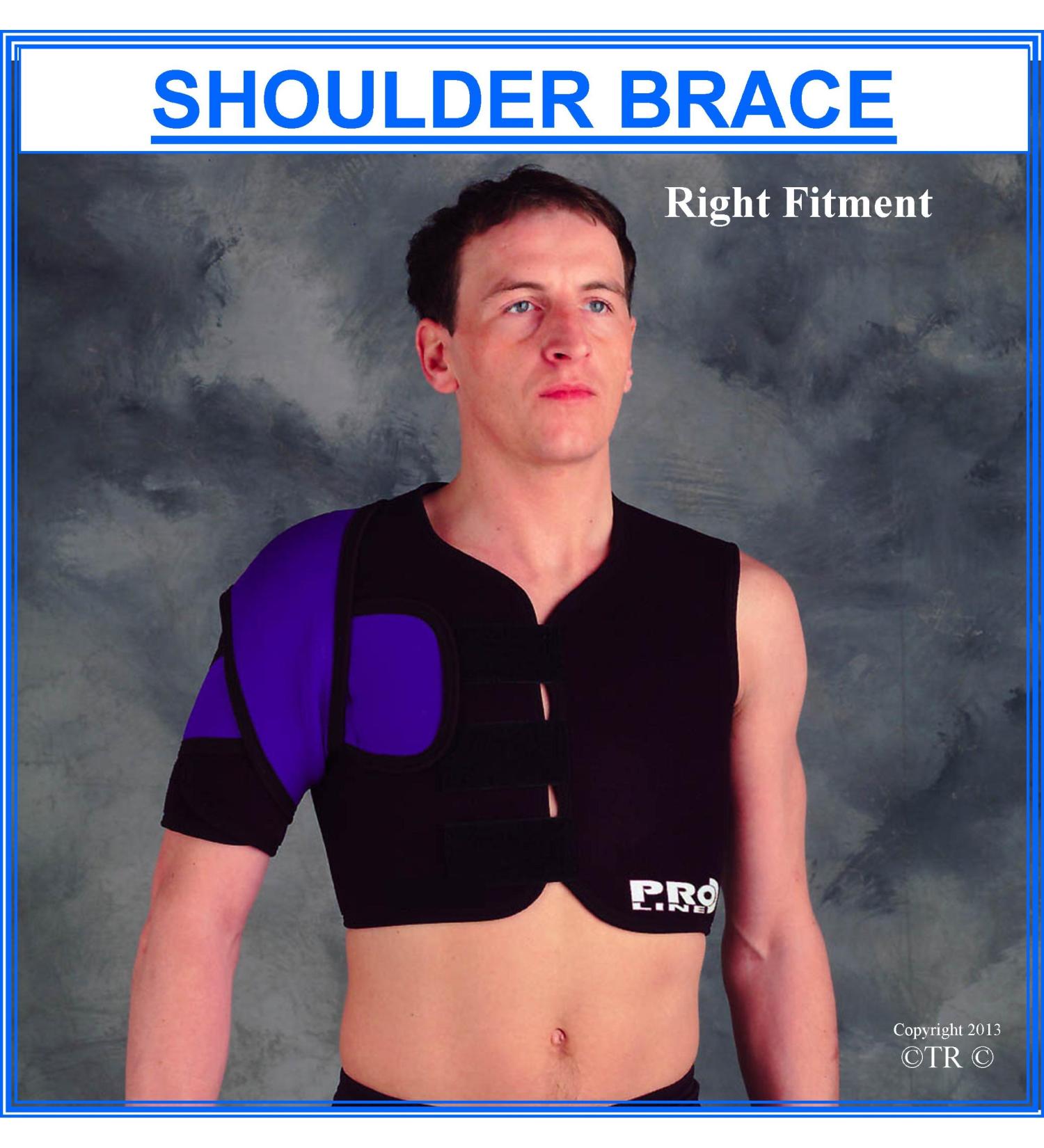 Buy Single Shoulder Brace - Black - Large/X.Large for Right Hand | International Shipping Available - Buy Online on GoSupps.com