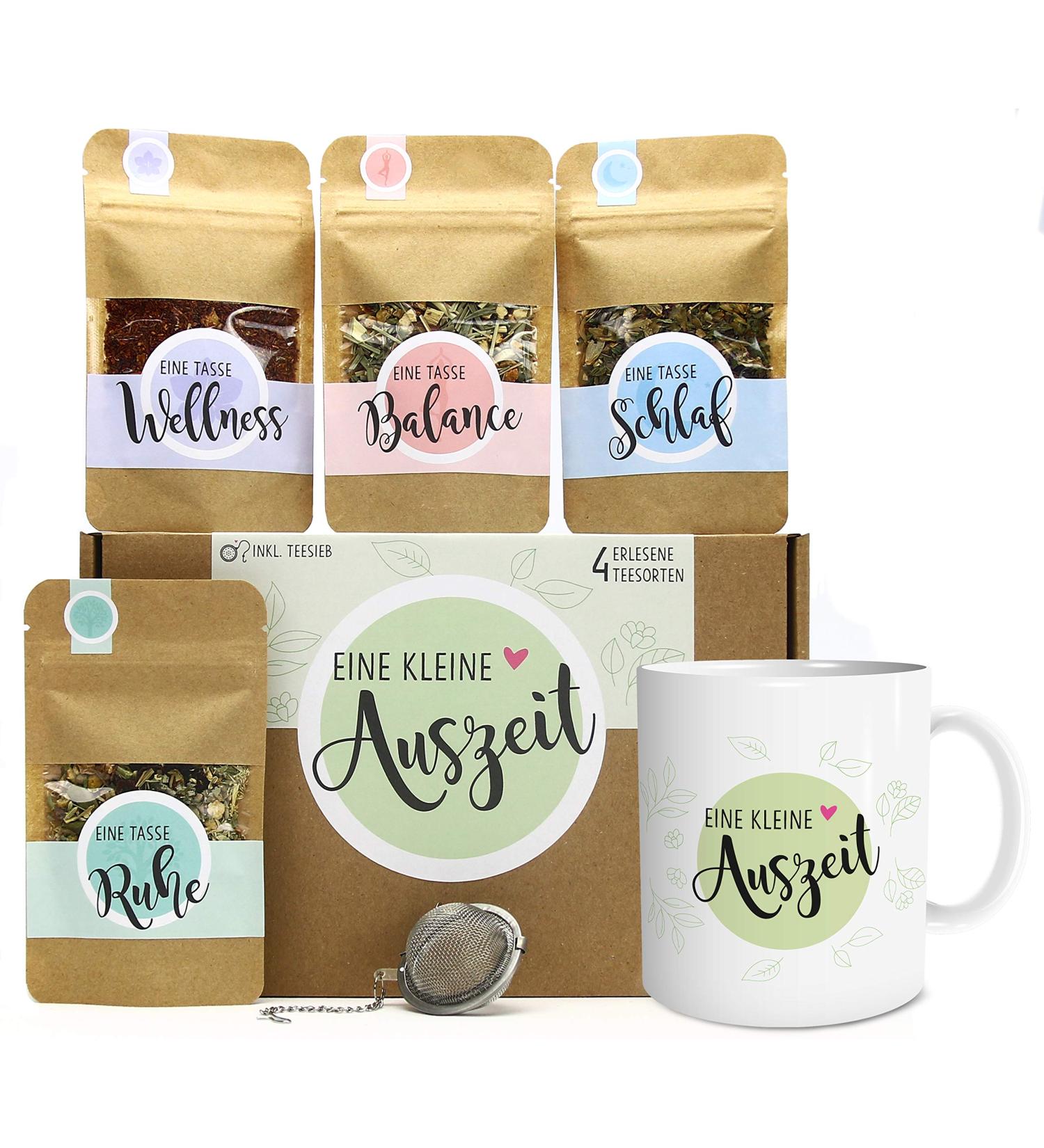 OWLBOOK Small Break Tea Gift Set - Perfect Mother's Day Gift with 4 Varieties Tea Egg & Cup for Peace and Relaxation - Buy Online on GoSupps.com