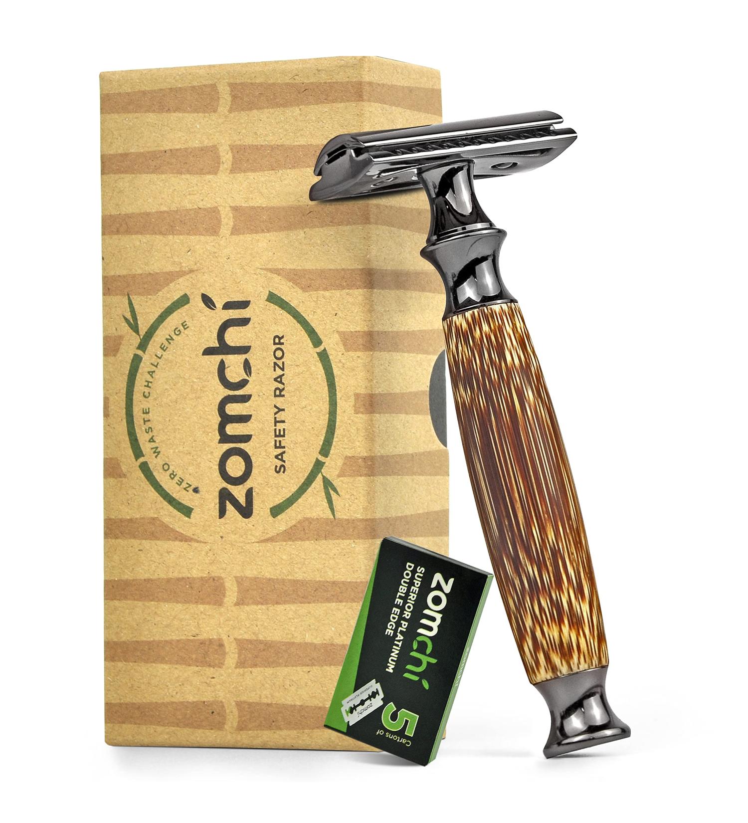 Double Edge Safety Razor - Eco-Friendly Bamboo Handle Unisex Sustainable Design Fits All Double Edge Blades Plastic-Free & Durable - Buy Online on GoSupps.com