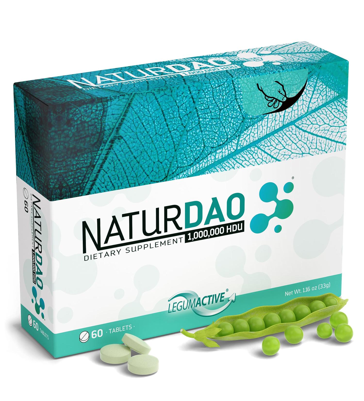 NATURDAO 1 000 000 HDU DAO Enzyme Supplement - Histamine Block & Food Intolerance Relief - 60 Tablets | International Shipping Available - Buy Online on GoSupps.com