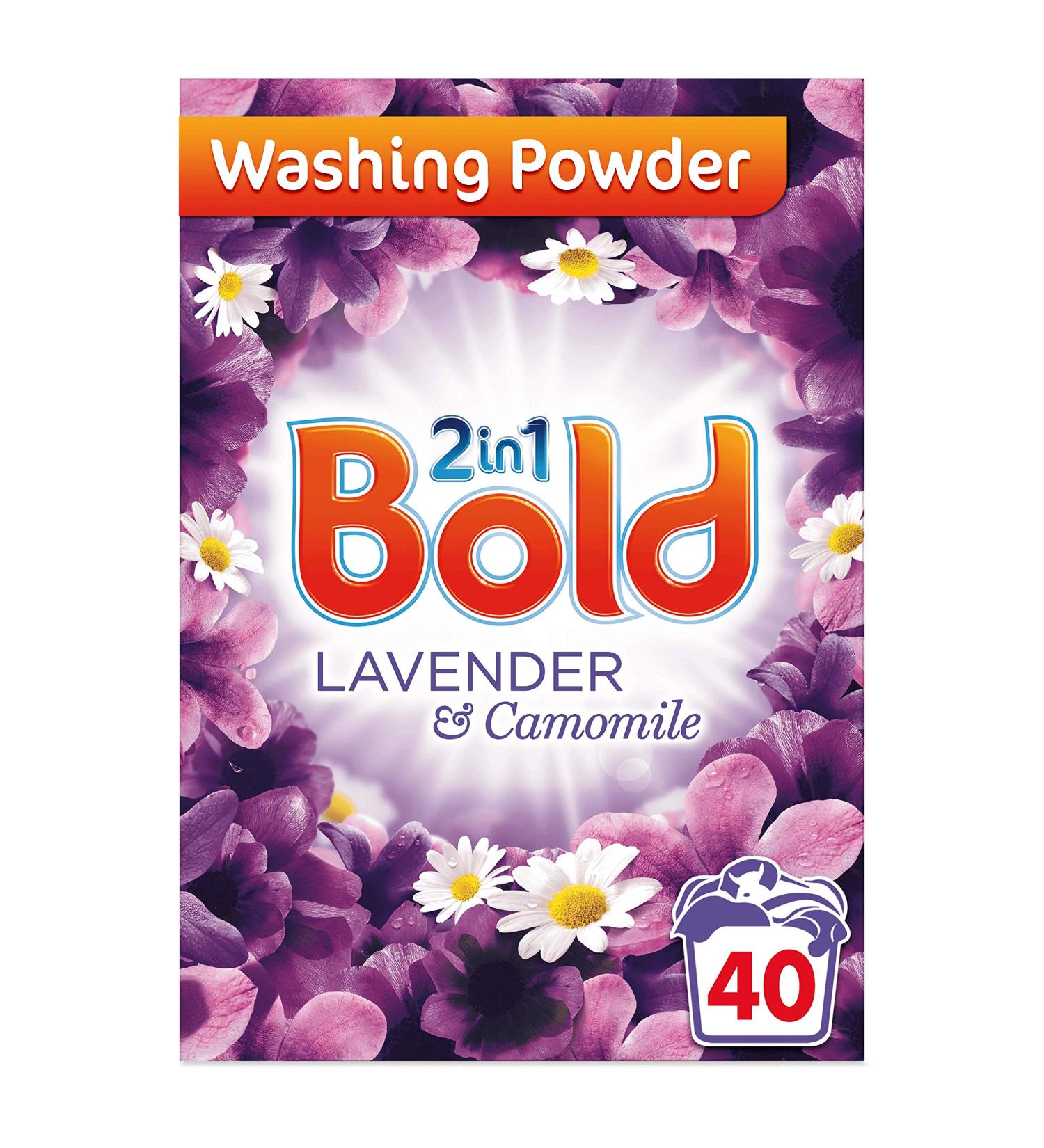 Bold 2-in-1 Lavender and Camomile Washing Powder with Lenor | 40 Washes 2.6kg | Long Lasting Freshness | Pack of 1 - Buy Online on GoSupps.com