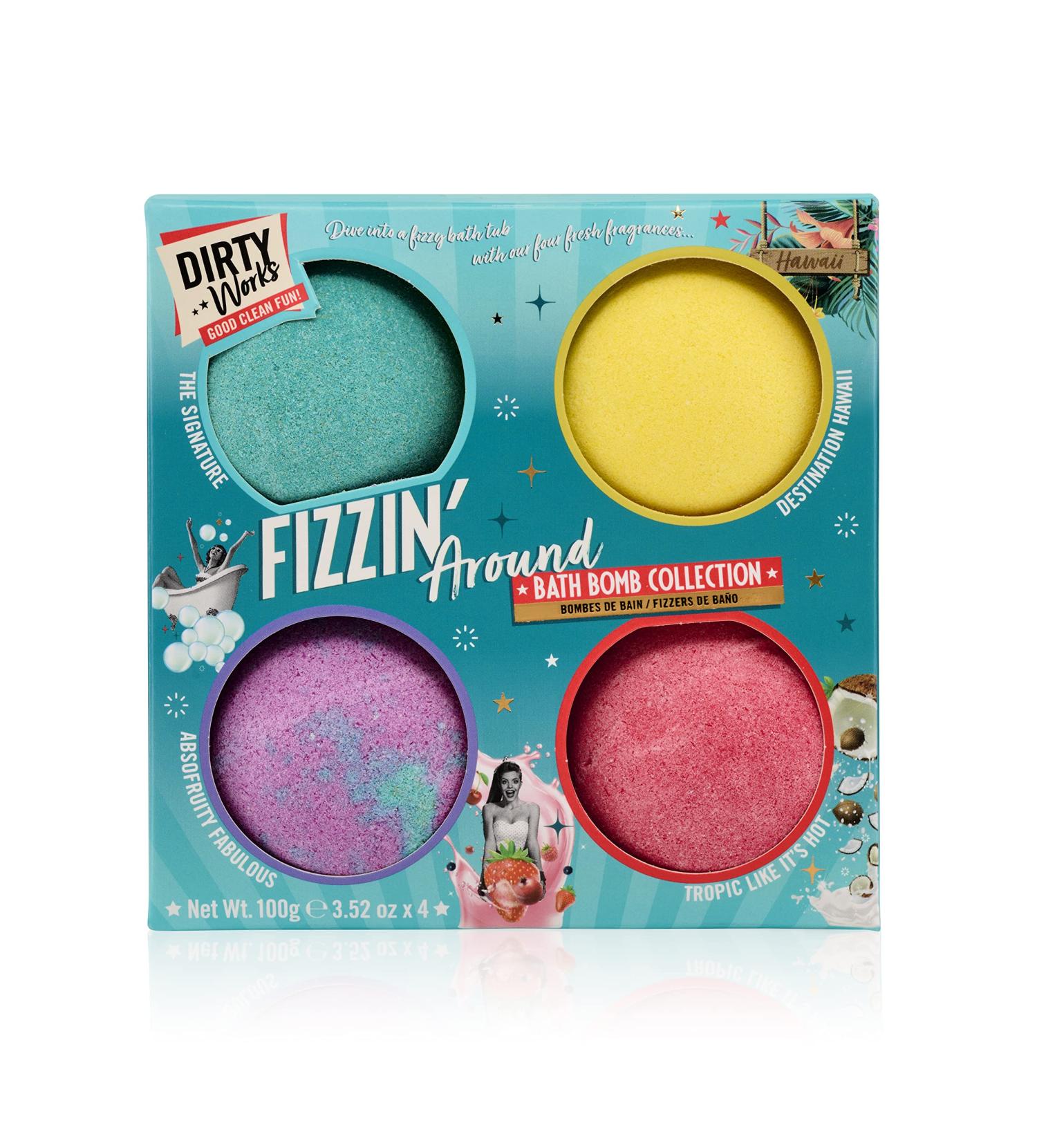 Dirty Works Fizzin Around Bath Bomb Collection - Luxurious Bath Bombs for a Relaxing Experience - Buy Online on GoSupps.com