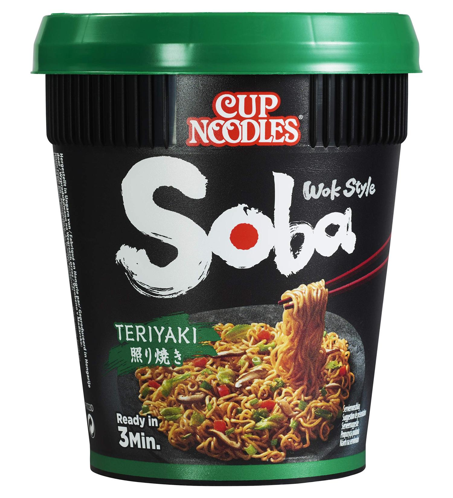 Buy Soba Nissin Cup Noodles - Teriyaki Wok Style Instant Noodles | Quick & Easy Asian Meal | 90g Pack - International Shipping - Buy Online on GoSupps.com