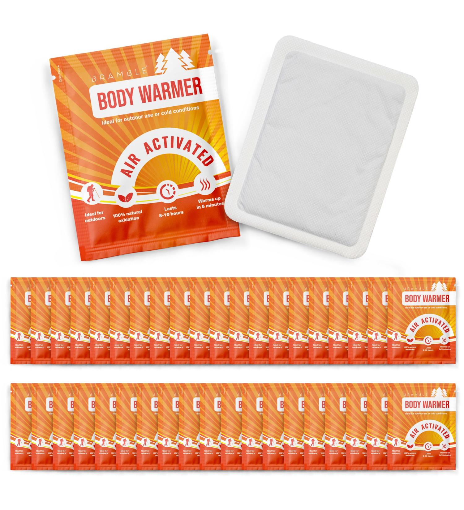 Bramble 40 Air-Activated Warm Paving Heat Pads for Back Legs Arms & Shoulders - Ideal for Sports Outdoor Activities Hiking Golf & Football Spectators | Up to 8 Hours of Warmth - Buy Online on GoSupps.com