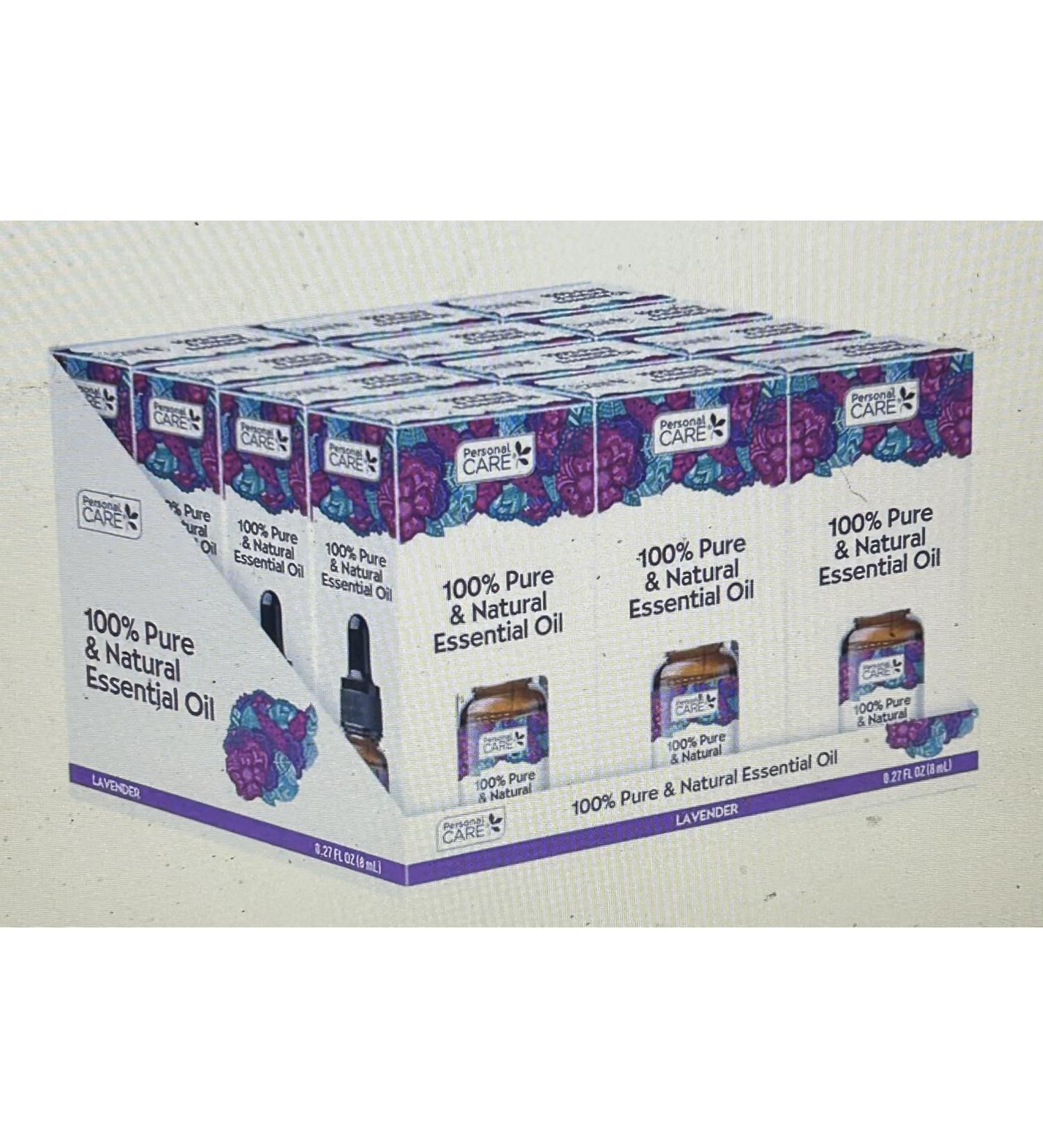 Personal Care 100% Pure Lavender Essential Oil 0.27 fl oz Natural Aromatherapy Massage Oil