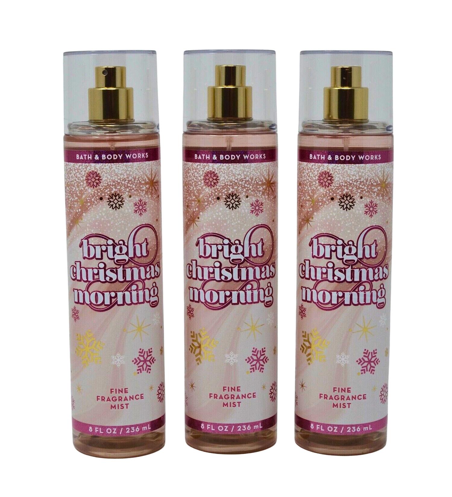 Bath & Body Works Fragrance Mist 3-Pack 8oz Each (Bright Christmas Morning)