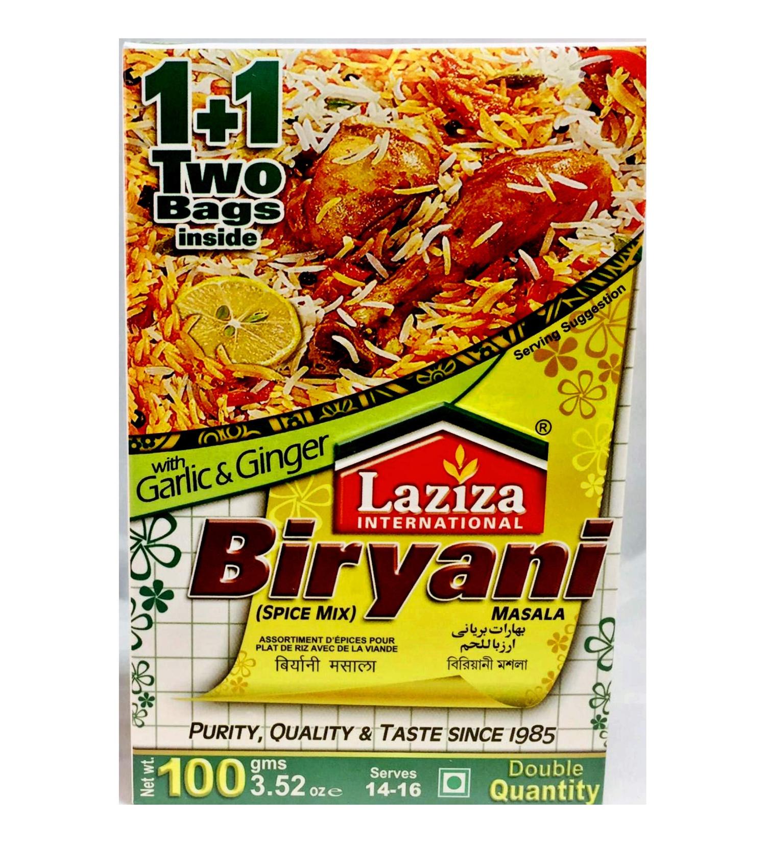Laziza Biryani Garlic Ginger Masala 100g