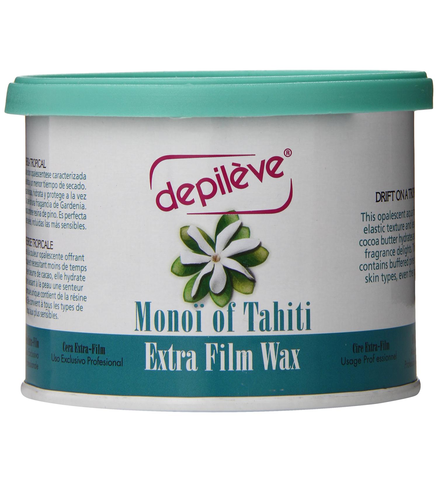Depileve Monoi of Tahiti Extra Film Wax 400g - Premium Hair Removal Wax for Smooth Skin | International Shipping Available - Buy Online on GoSupps.com