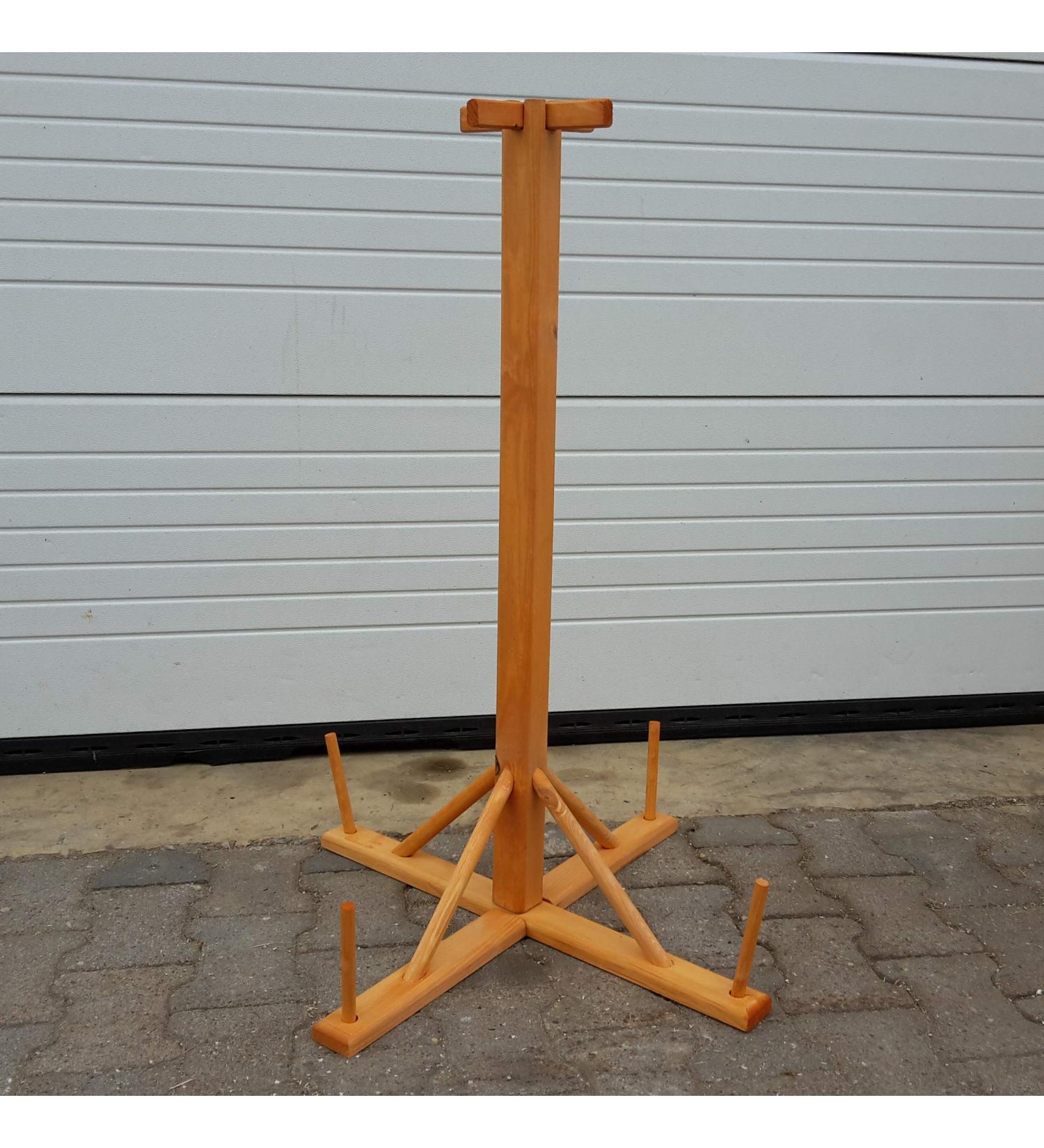 Natural Wood Carpenter Stable Universal Birdhouse Stand with Ground Anchor Plug-In System | Perfect for Any Outdoor Space - Buy Online on GoSupps.com