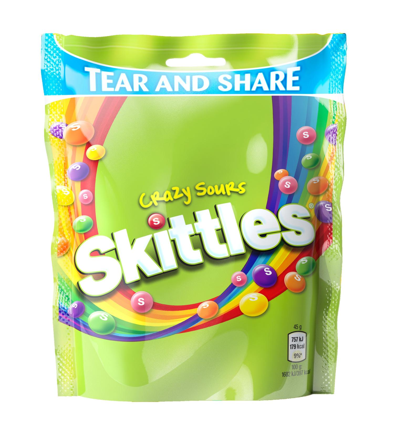 Skittles Noir Crazy Sours Sacs, (174 g)