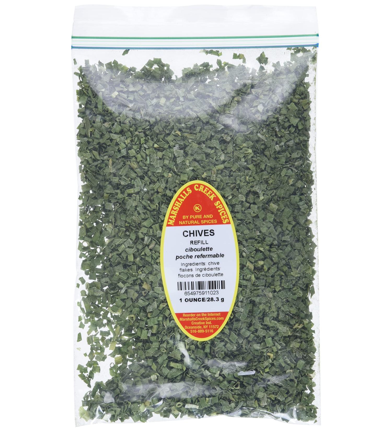 Marshalls Creek Spices Marshalls Creek Kosher Spices Chives Refill 1 Oz 1 ounces - Buy Online on GoSupps.com