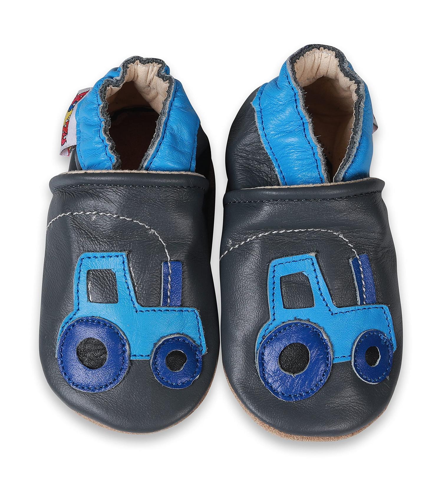SHADOW DANCE UK Baby Shoes Toddler Soft Sole Leather Winter Booties 21 Bluetracktor 18-24 Months - Buy Online on GoSupps.com