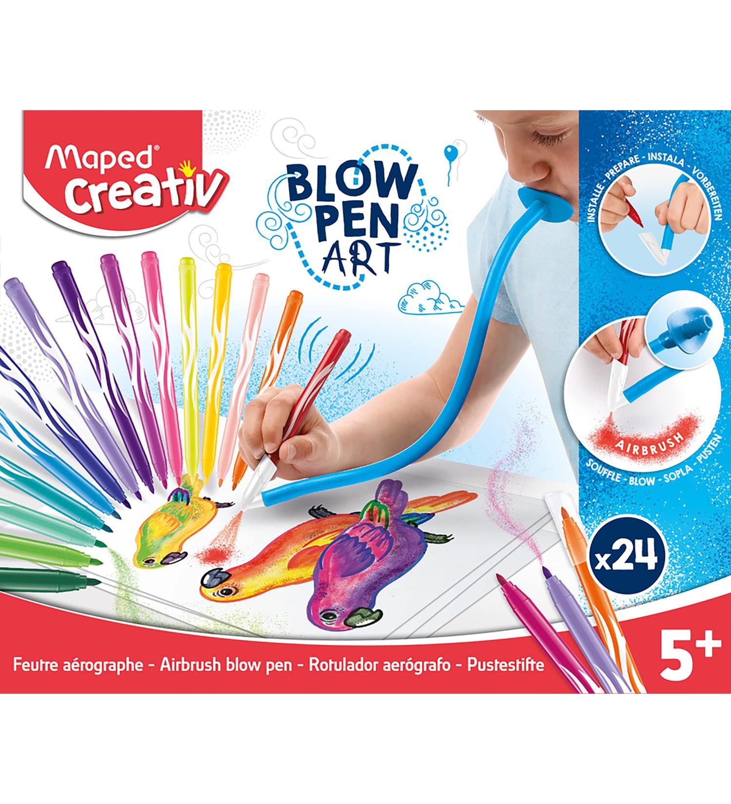 Maped Creativ Blow Art Kit - Large Felt Tip Pen Set (846712) - Buy Online on GoSupps.com