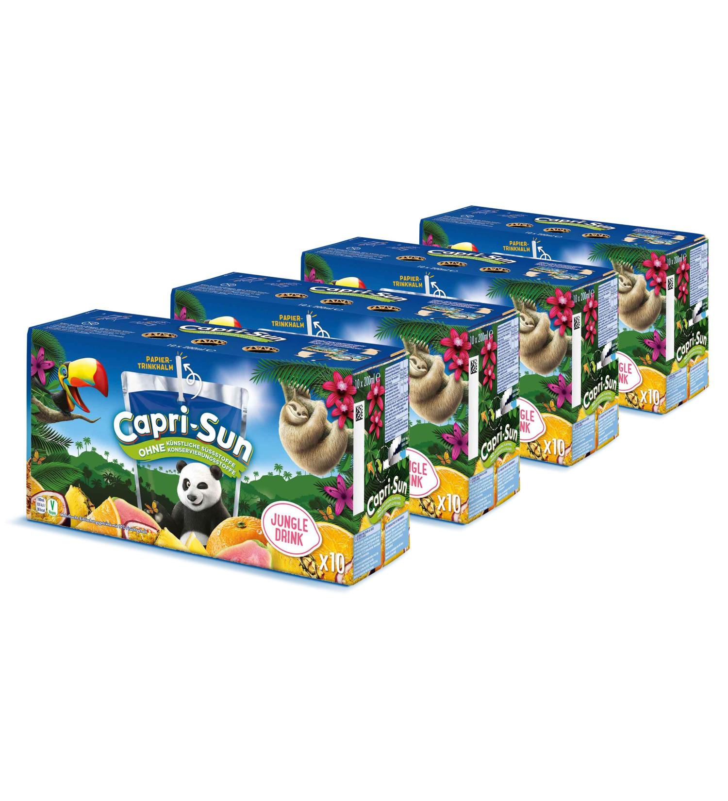 Capri-Sun Jungle Drink 4 x 10 x 0.2 l - Buy Online on GoSupps.com