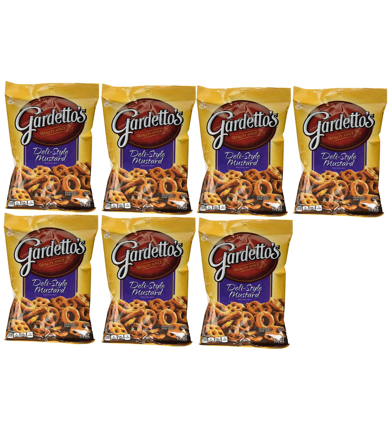 Gardetto's Deli Style Mustard Pretzel Snack Mix - 5.5oz (7 Count) | Crunchy Snack Perfect for Parties - Buy Online on GoSupps.com