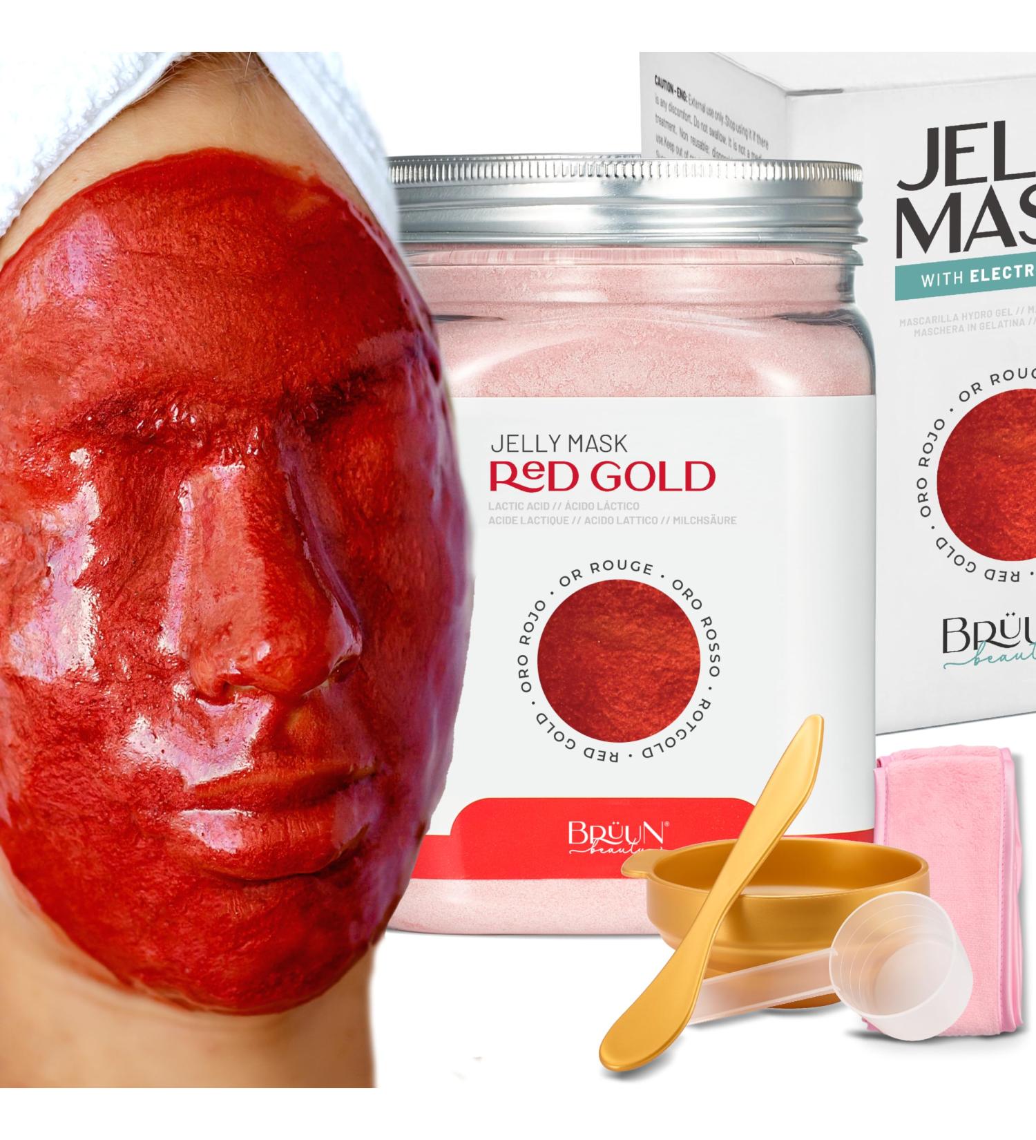 Br un Peel Off Jelly Mask - Premium Red Gold Lactic Acid Powder for Spa & Beauty | Hydrating Face Mask for Skincare - Buy Online on GoSupps.com