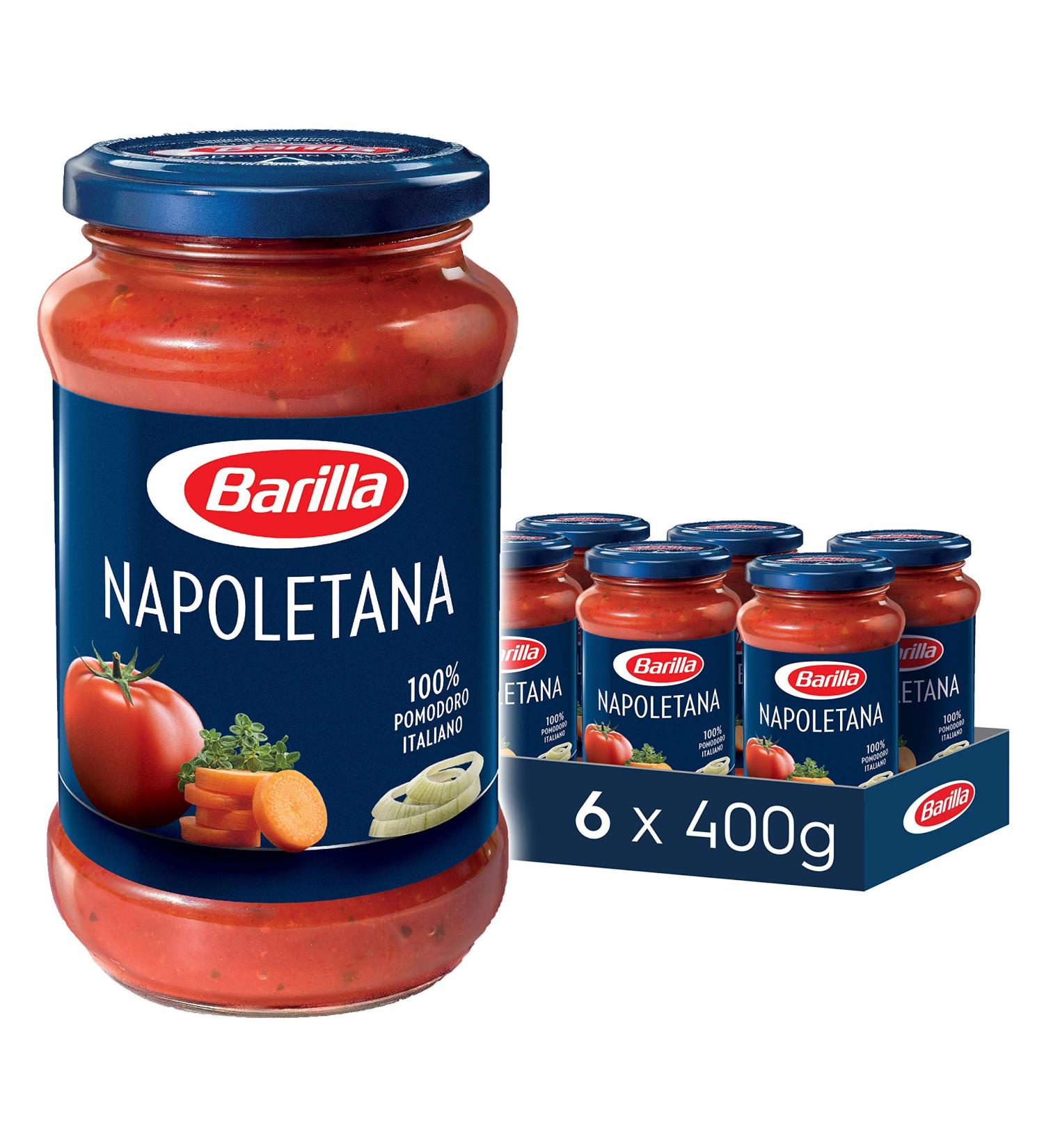 Buy Barilla Pasta Sauce Napoletana - Pack of 6 (6 x 400g) - Authentic Italian Flavor Worldwide Shipping - Buy Online on GoSupps.com