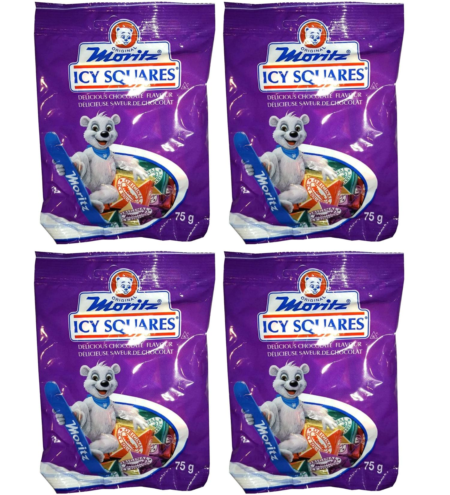 Moritz ICY Squares Chocolate 75g Pack of 4 - Buy Online on GoSupps.com