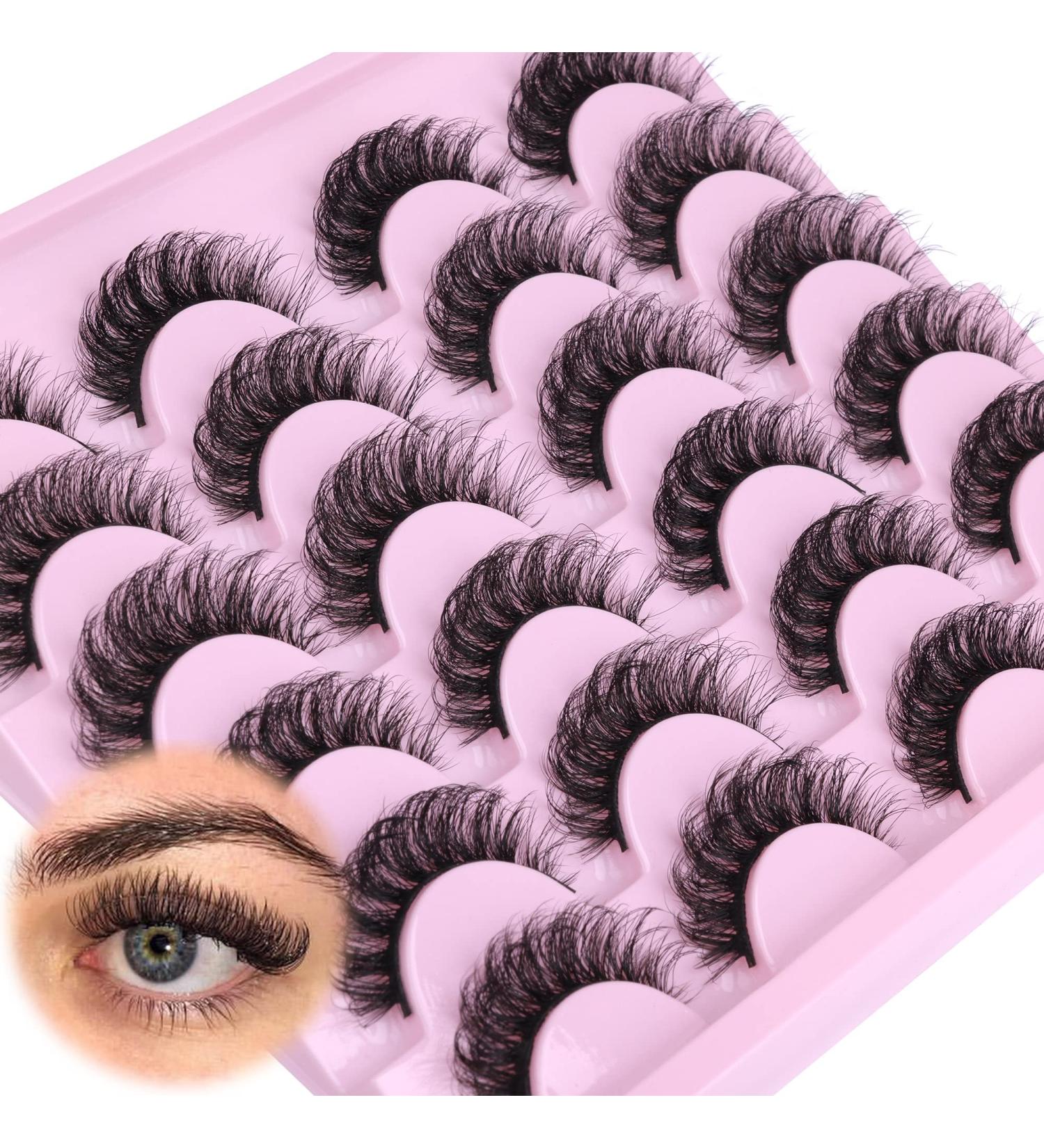 12 Pairs D Curl 3D Faux Mink Wispy False Eyelashes - Natural Look Extension Pack - Buy Online on GoSupps.com