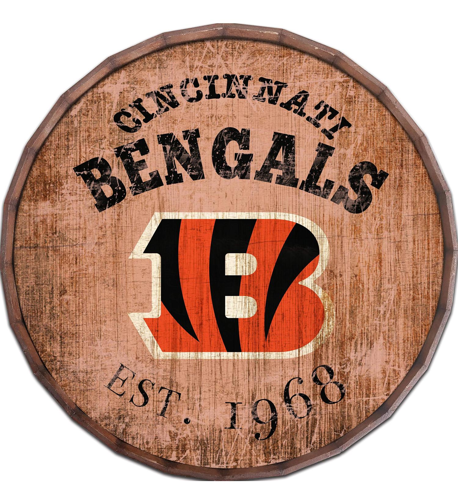 Fan Creations NFL Cleveland Browns Unisex Cincinnati Bengals Established Date 16" Barrel Top, Team Color, 16"