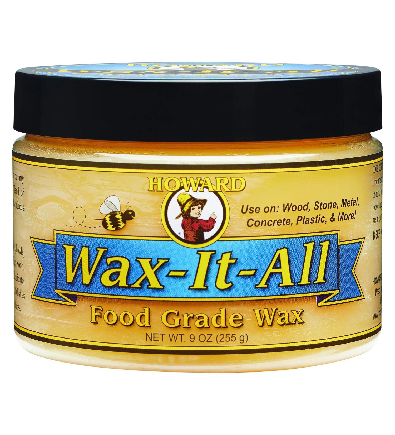 Howard WAX009 Food-Grade Wax 9 oz - Non-Toxic Cream Finish (1 Pack) - Buy Online on GoSupps.com