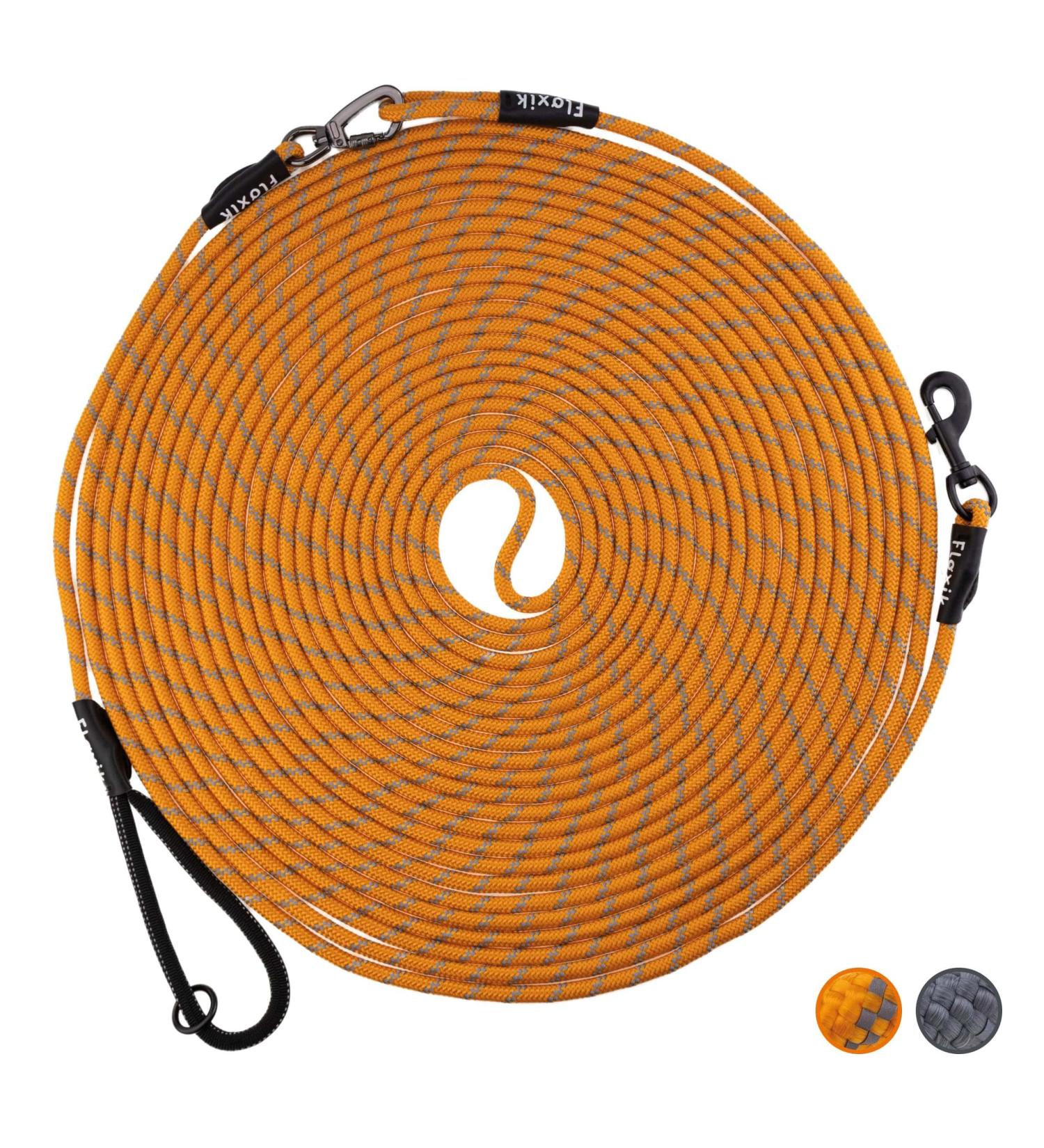 Floxic Reflective Dog Tow Lines - 5m 10m 15m 20m | Ideal Training Lines for Puppies | Removable Hand Loop | International Shipping Available - Buy Online on GoSupps.com