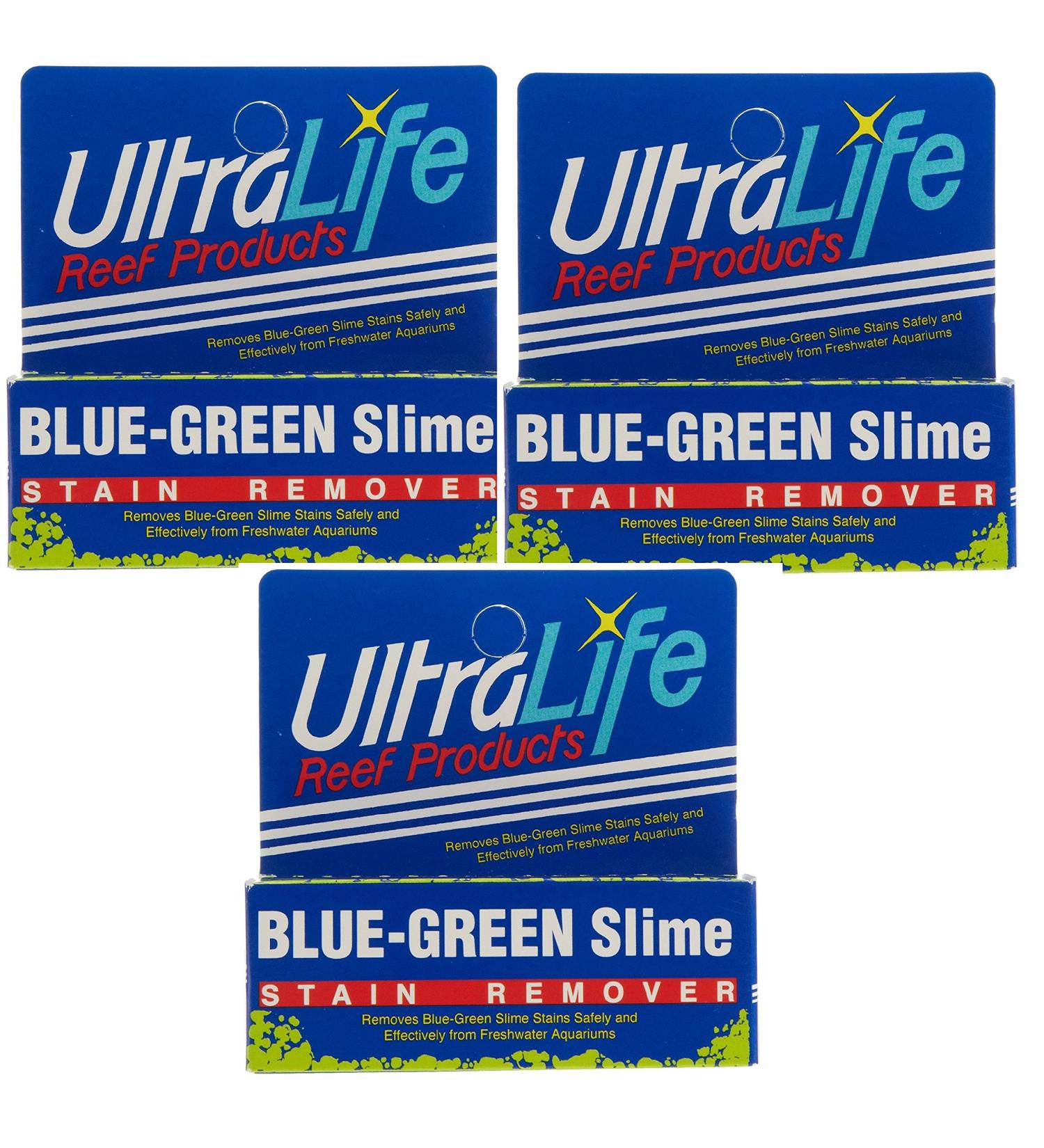 UltraLife Blue Green Slime Remover - 3 Pack Stain Cleaner for Freshwater Aquariums | Treats 450 Gallons - Buy Online on GoSupps.com
